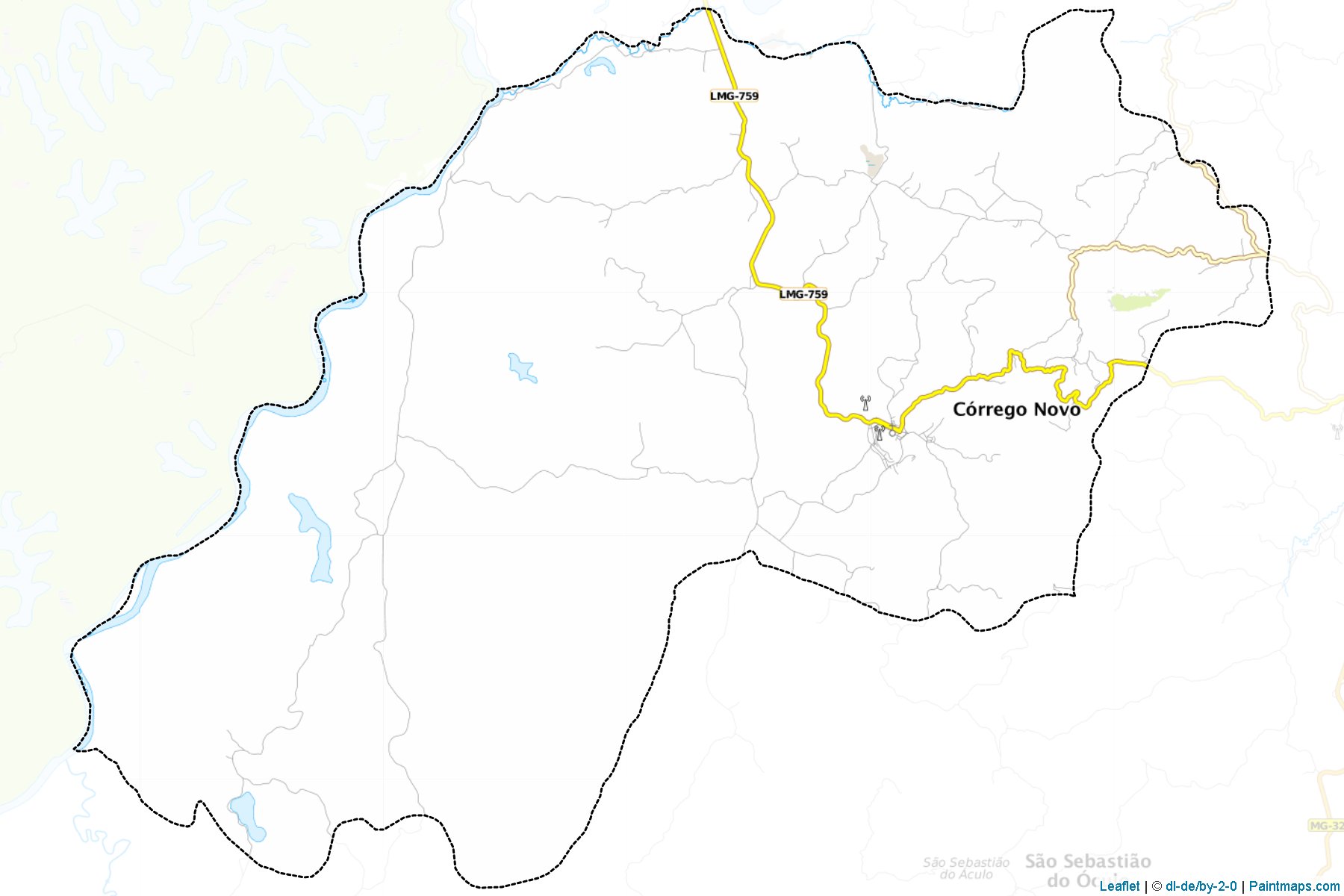 Corrego Novo (Minas Gerais) Map Cropping Samples-1