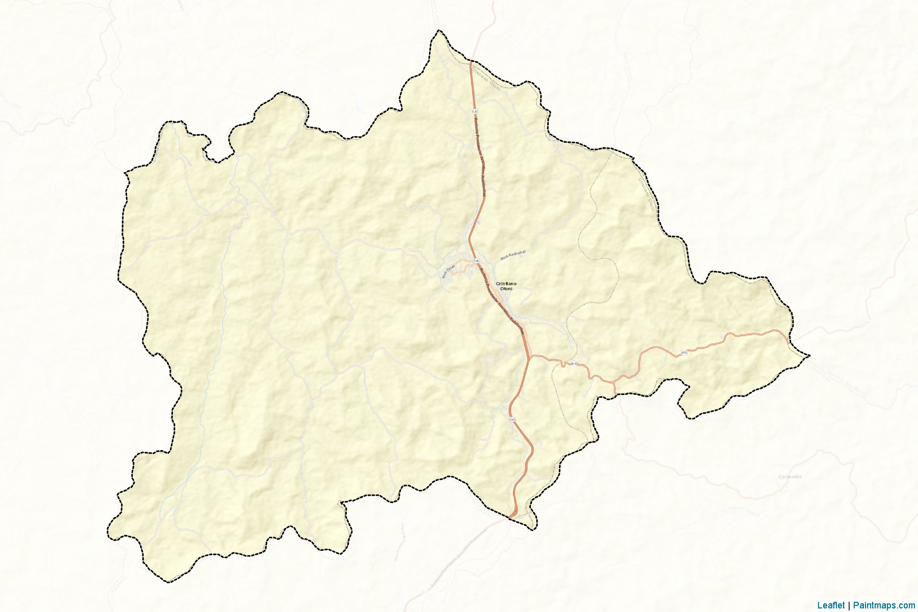 Muestras de recorte de mapas Cristiano Otoni (Minas Gerais)-2