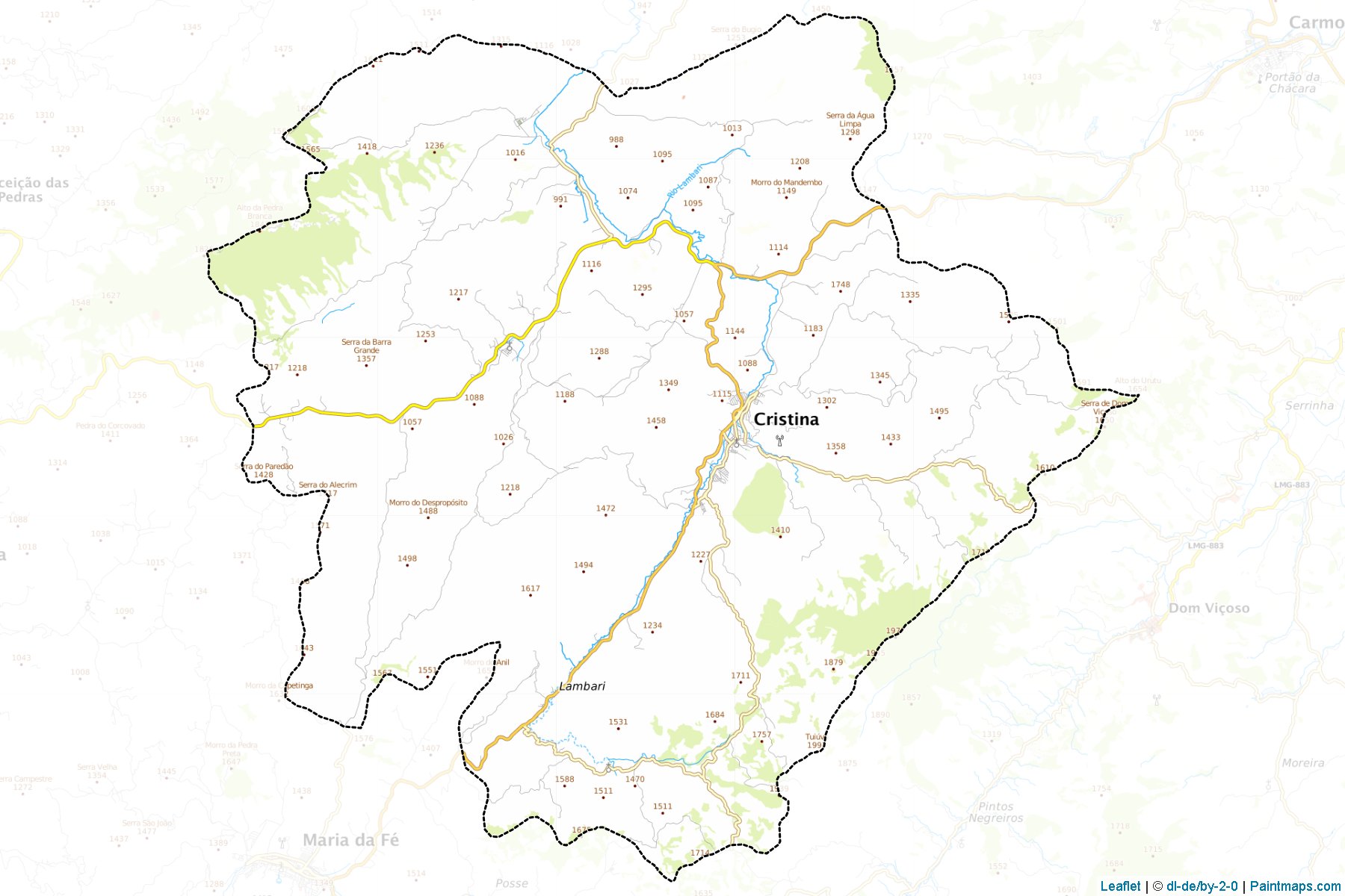 Cristina (Minas Gerais) Map Cropping Samples-1