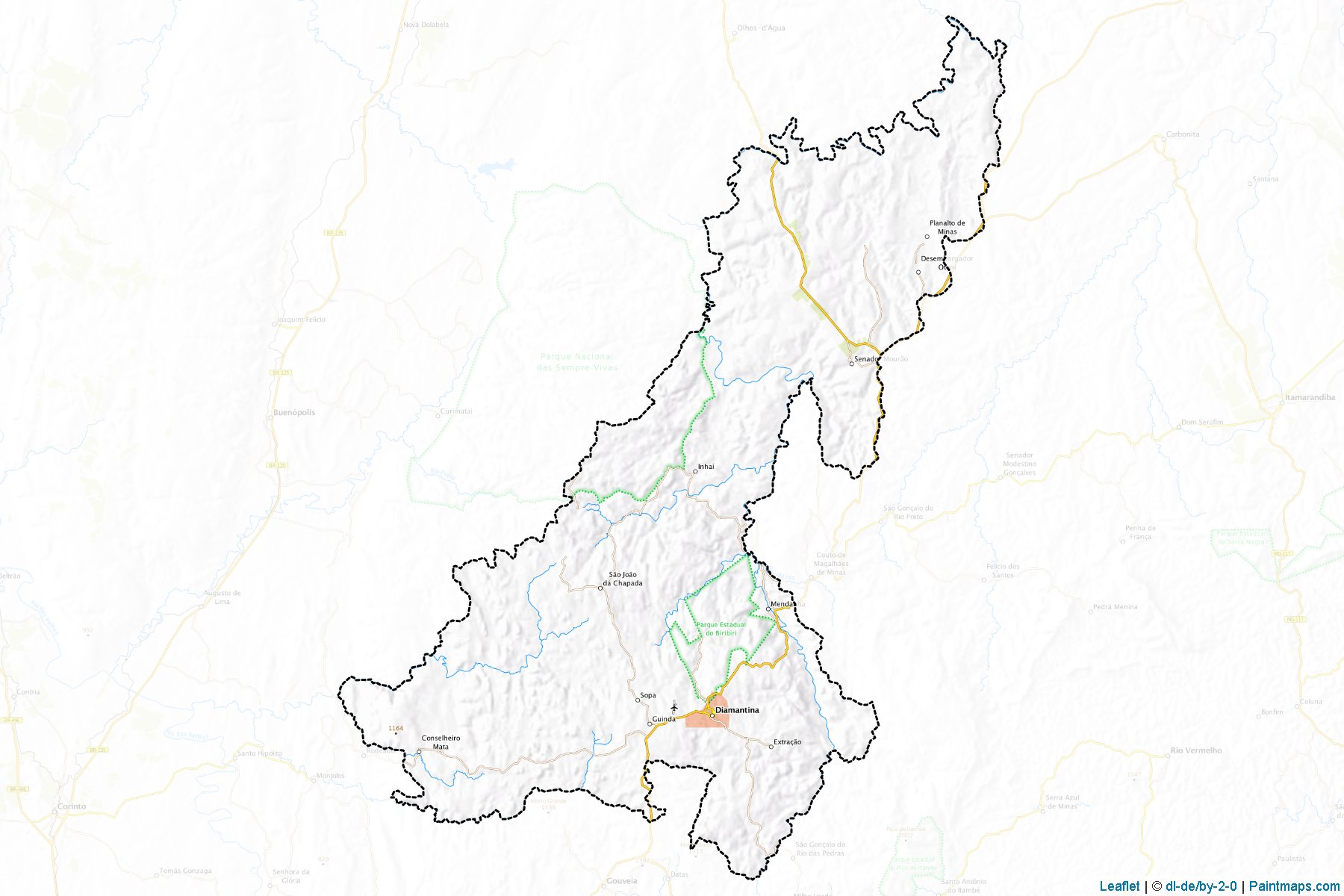 Diamantina (Minas Gerais) Map Cropping Samples-1