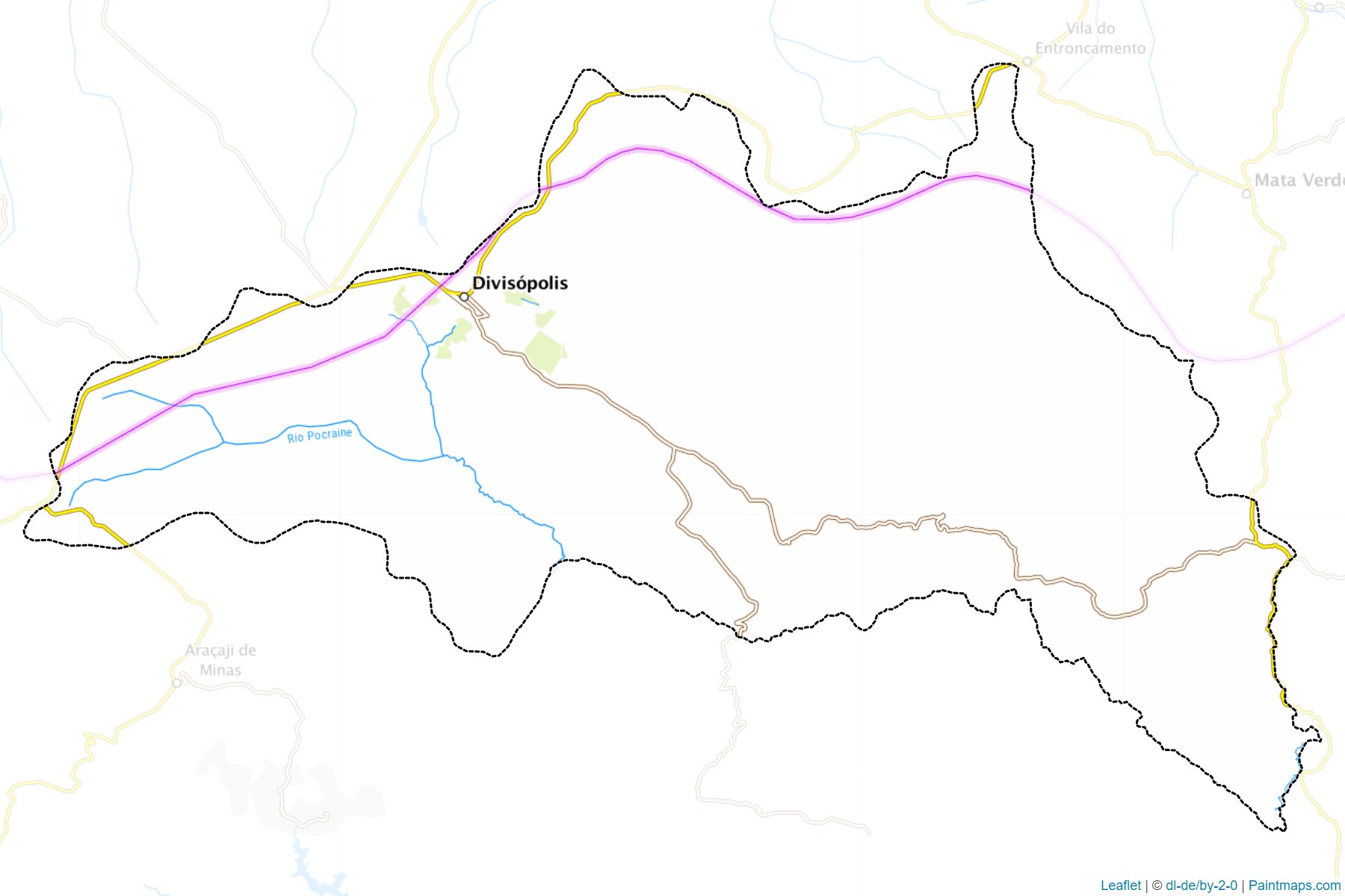 Divisopolis (Minas Gerais) Map Cropping Samples-1