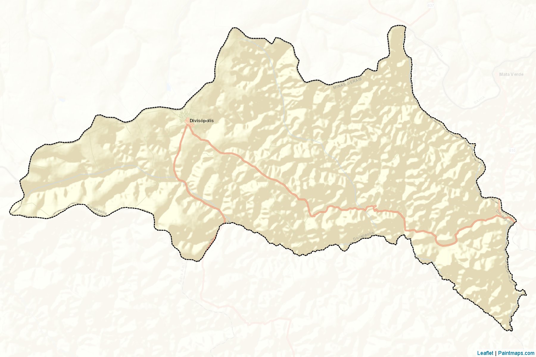 Divisopolis (Minas Gerais) Map Cropping Samples-2