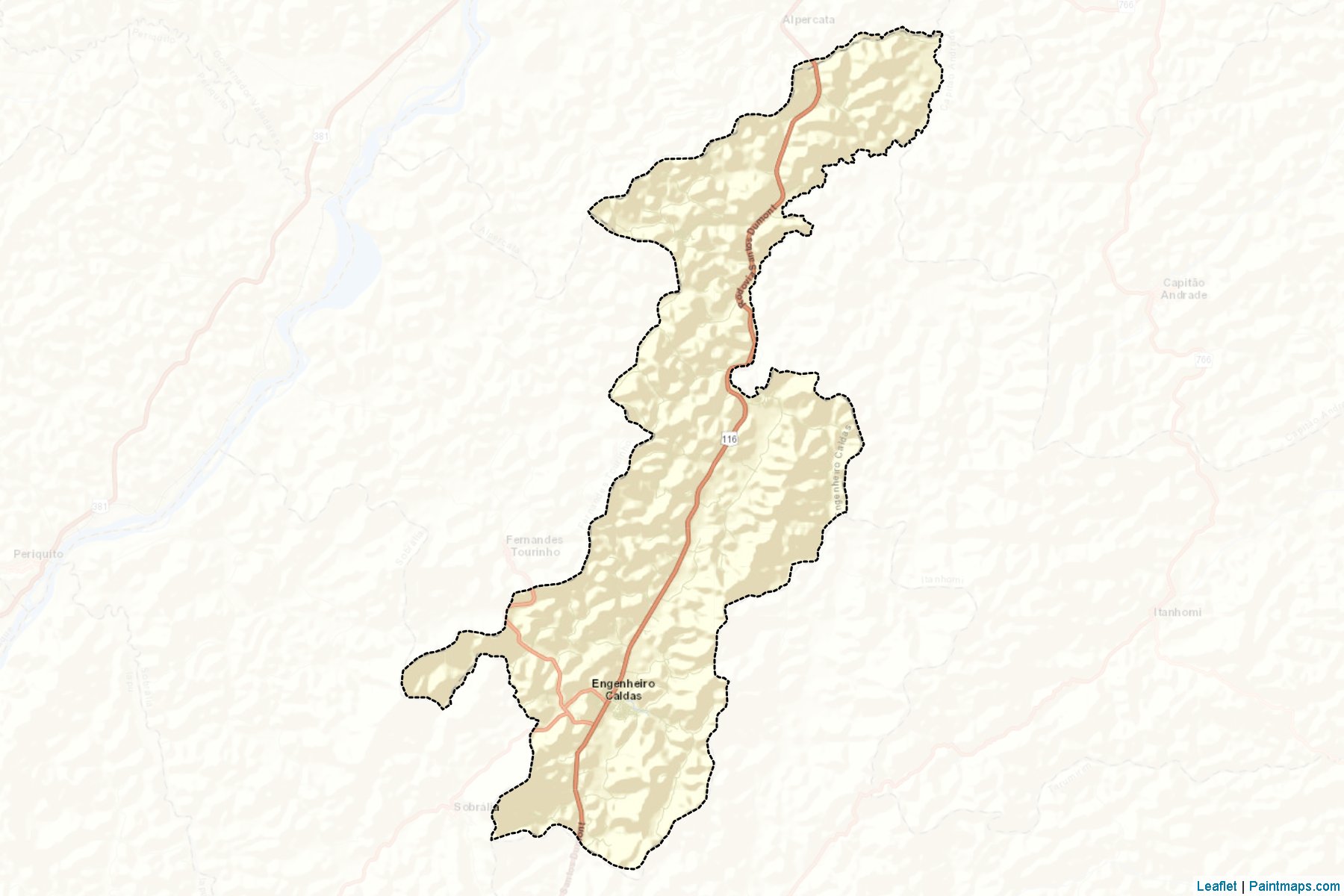 Engenheiro Caldas (Minas Gerais) Haritası Örnekleri-2