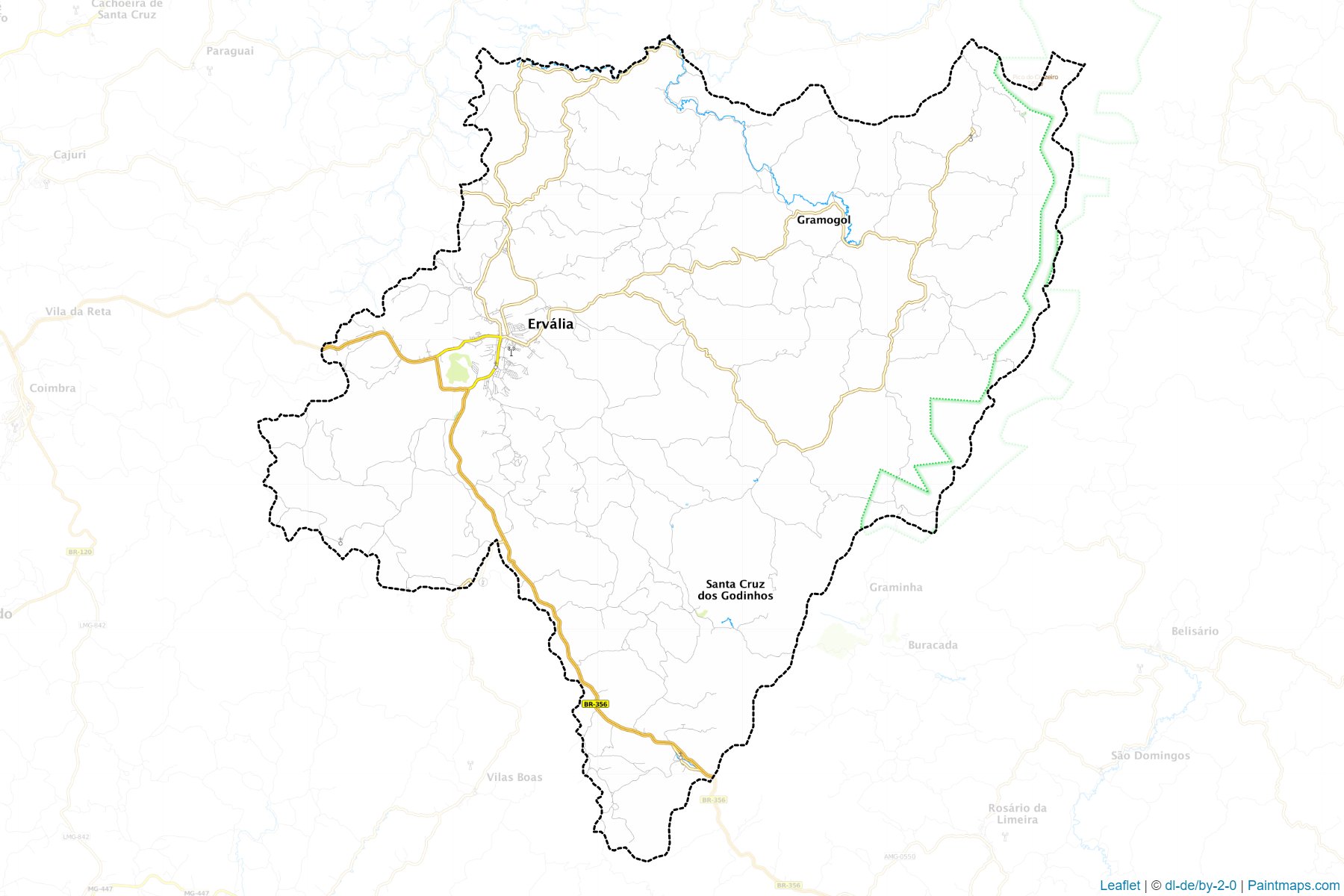 Ervalia (Minas Gerais) Map Cropping Samples-1