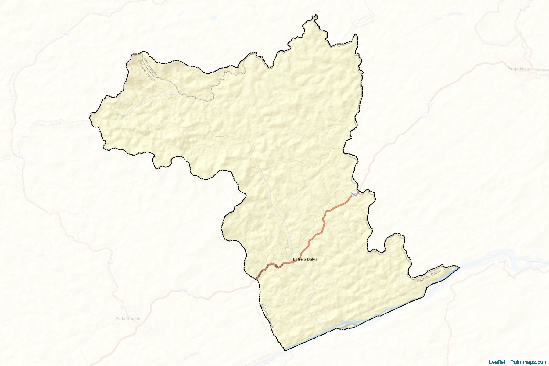 Estrela Dalva (Minas Gerais) Map Cropping Samples-2