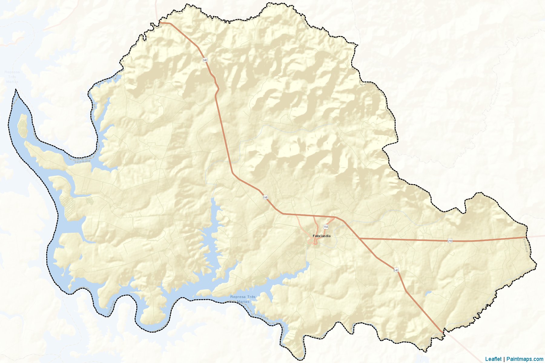 Muestras de recorte de mapas Felixlandia (Minas Gerais)-2