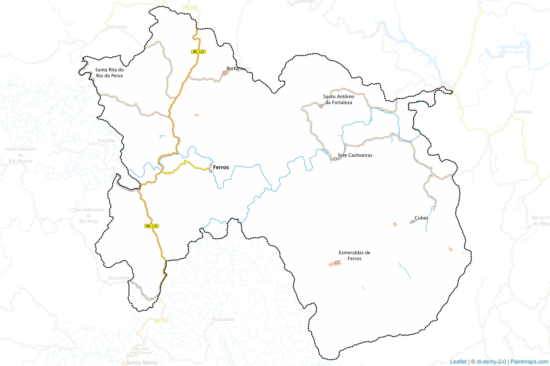 Ferros (Minas Gerais) Map Cropping Samples-1