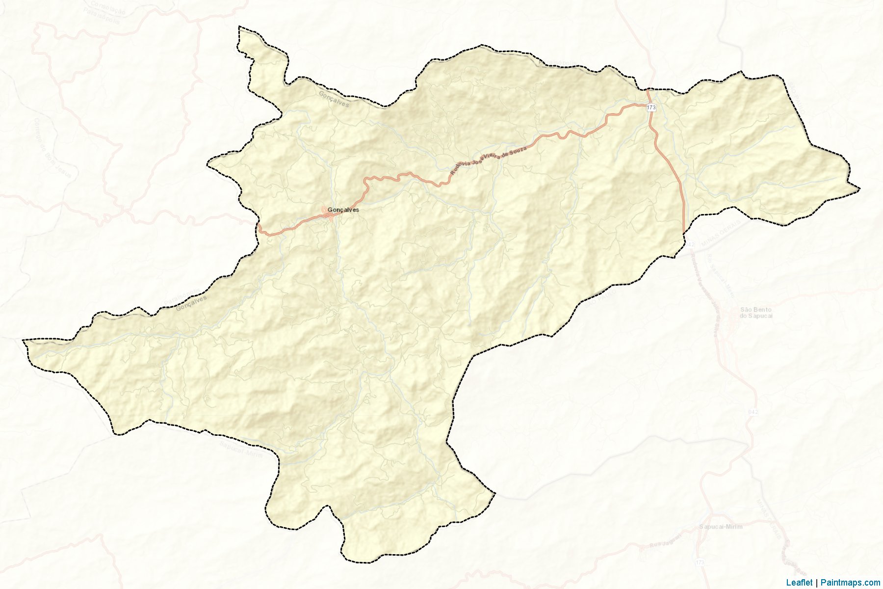 Goncalves (Minas Gerais) Map Cropping Samples-2