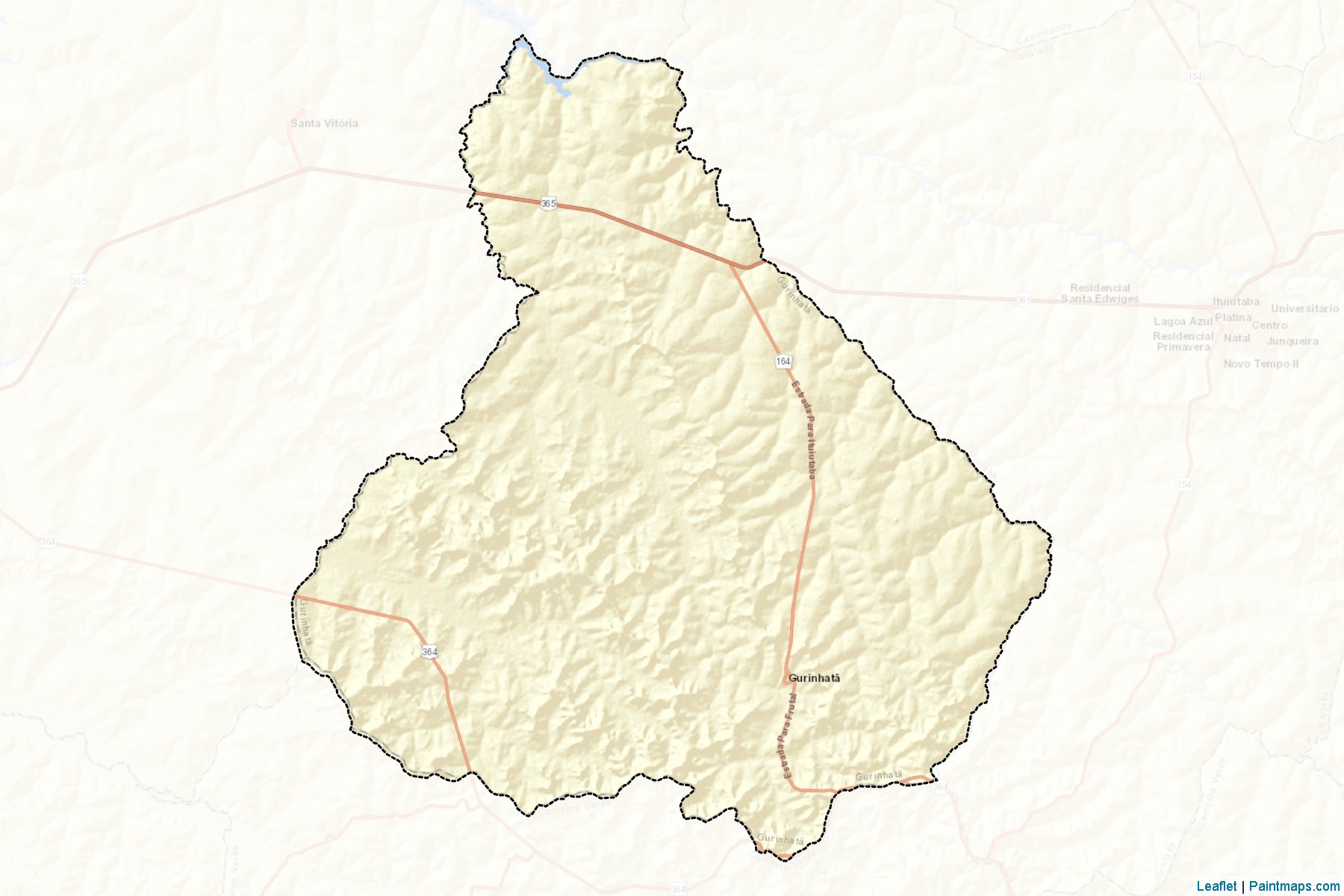 Gurinhata (Minas Gerais) Map Cropping Samples-2