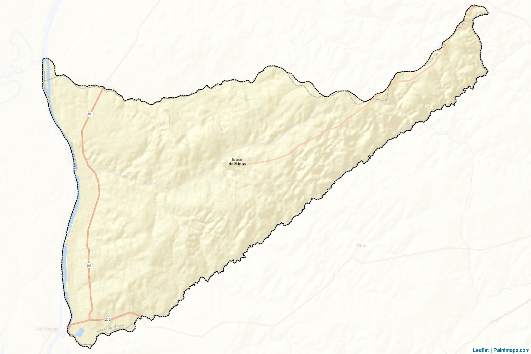 Icarai de Minas (Minas Gerais) Map Cropping Samples-2