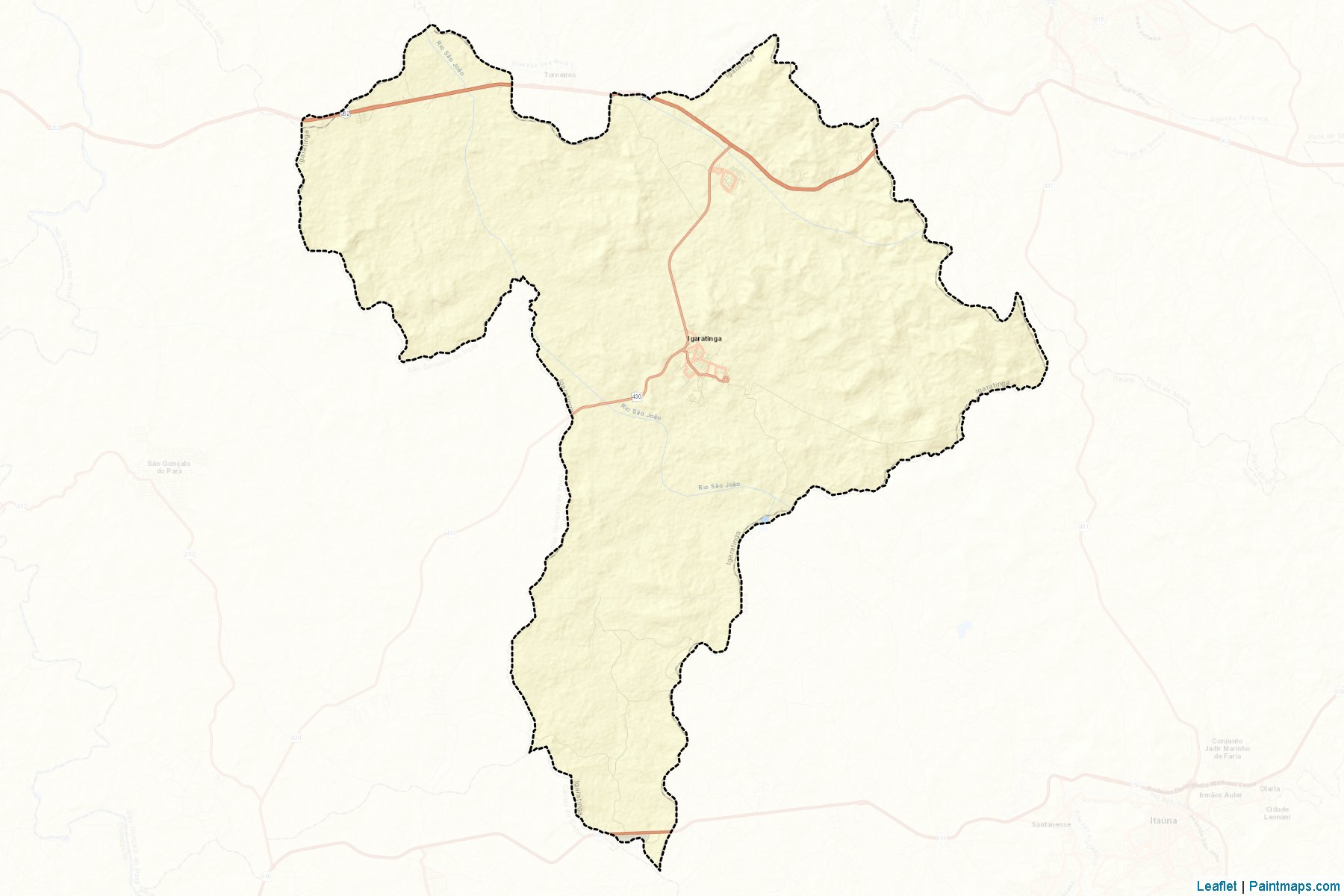 Igaratinga (Minas Gerais) Map Cropping Samples-2