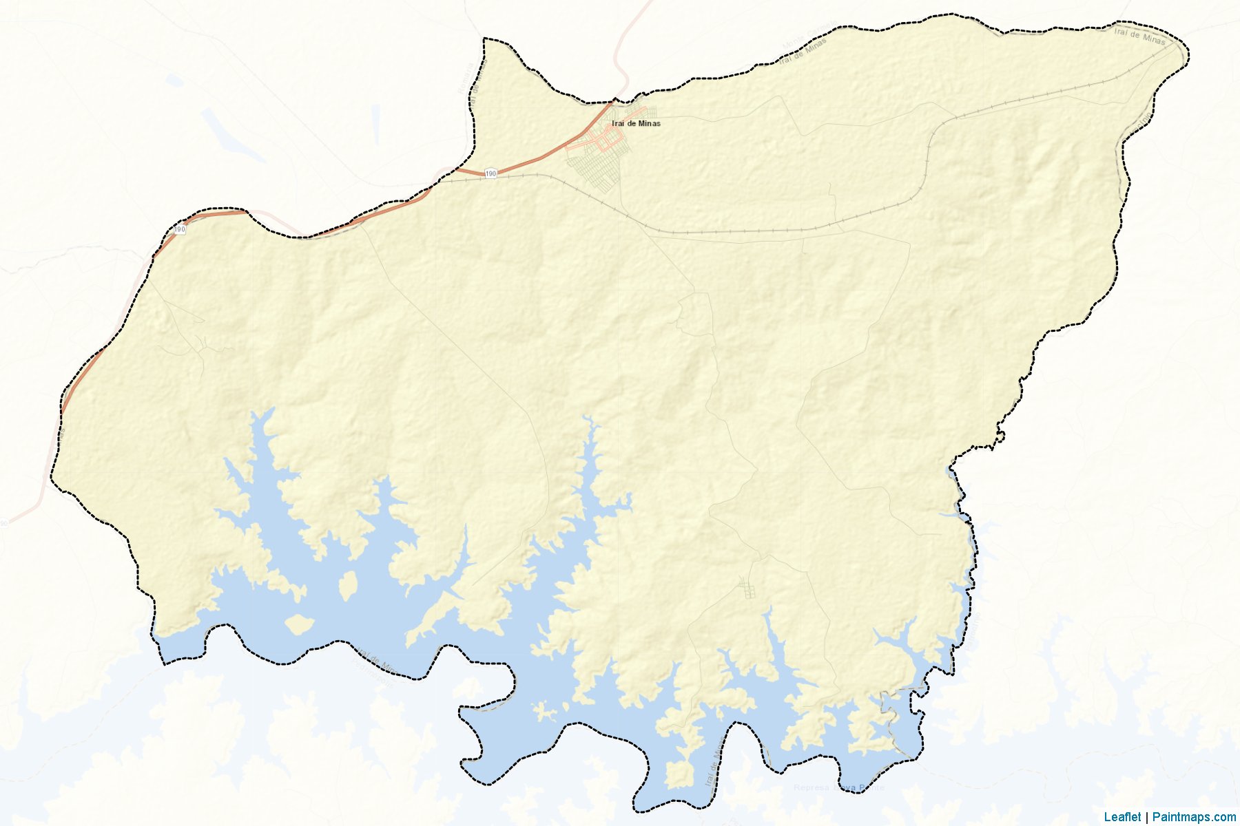 Irai de Minas (Minas Gerais) Map Cropping Samples-2