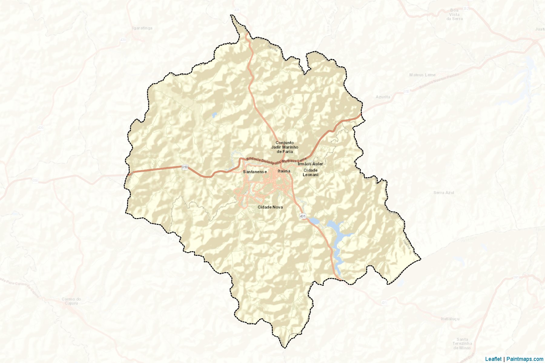 Itauna (Minas Gerais) Map Cropping Samples-2