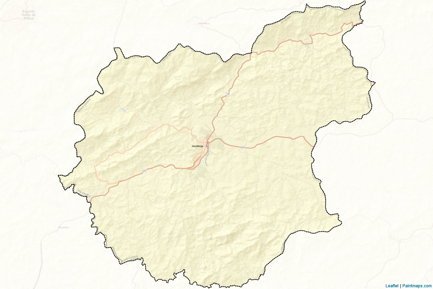 Muestras de recorte de mapas Jacutinga (Minas Gerais)-2