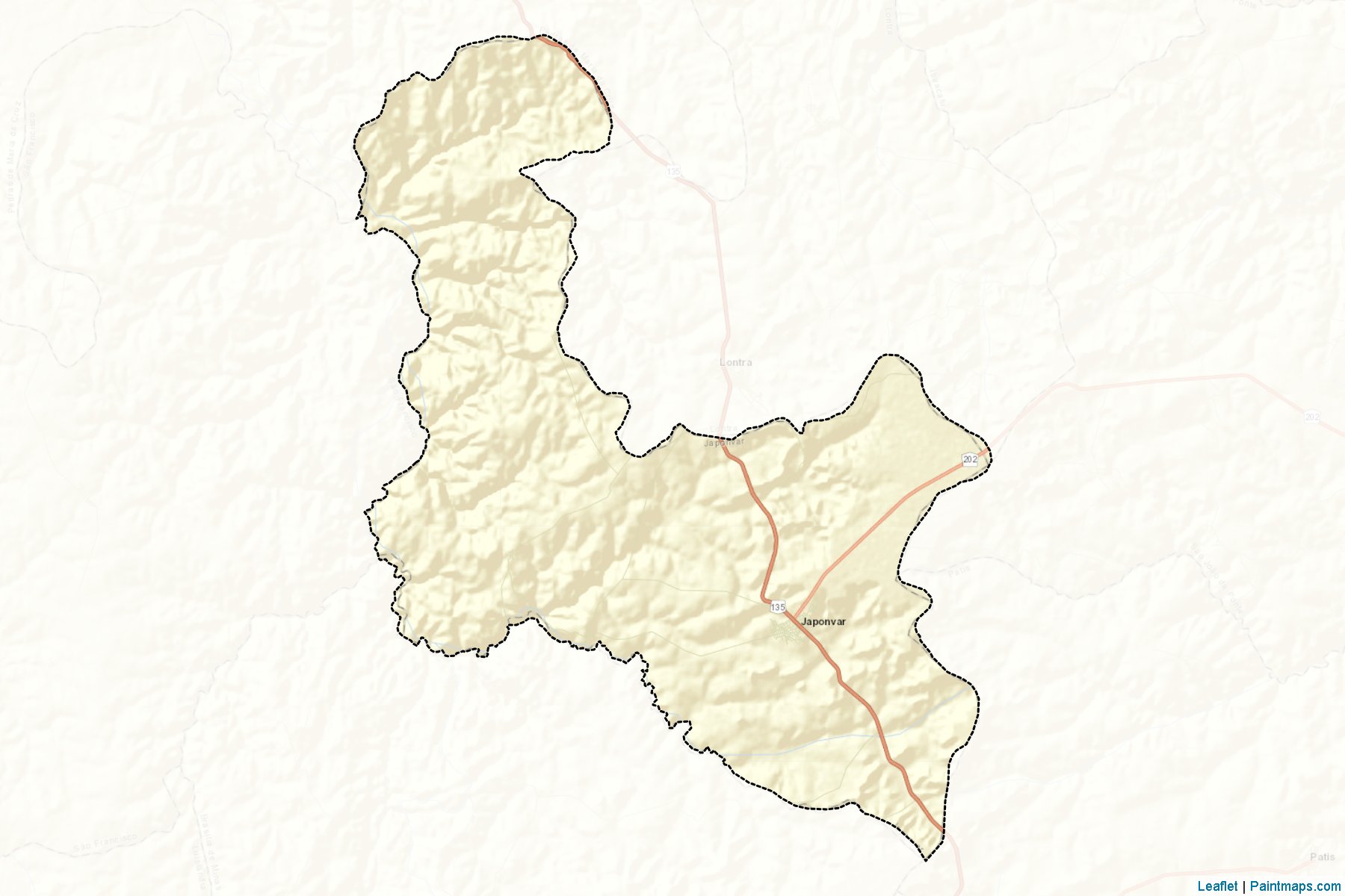 Japonvar (Minas Gerais) Map Cropping Samples-2