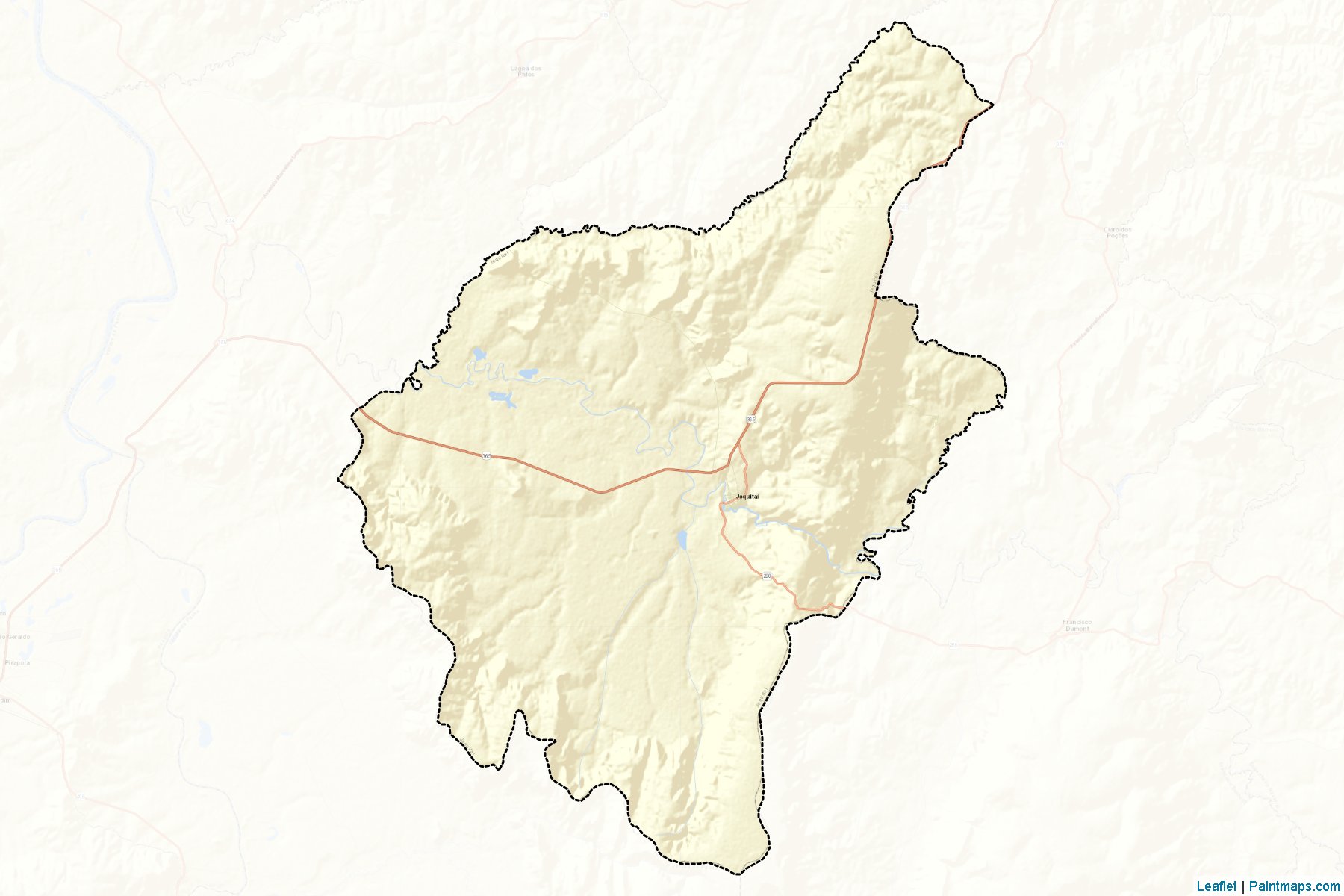 Jequitai (Minas Gerais) Map Cropping Samples-2