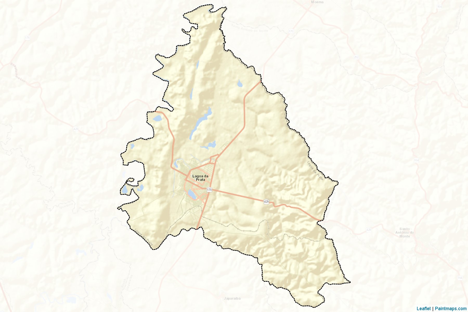 Lagoa da Prata (Minas Gerais) Map Cropping Samples-2