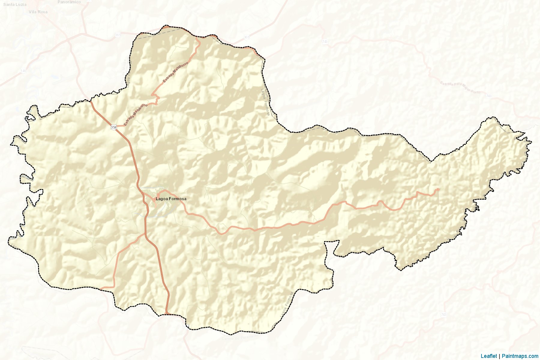 Lagoa Formosa (Minas Gerais) Map Cropping Samples-2