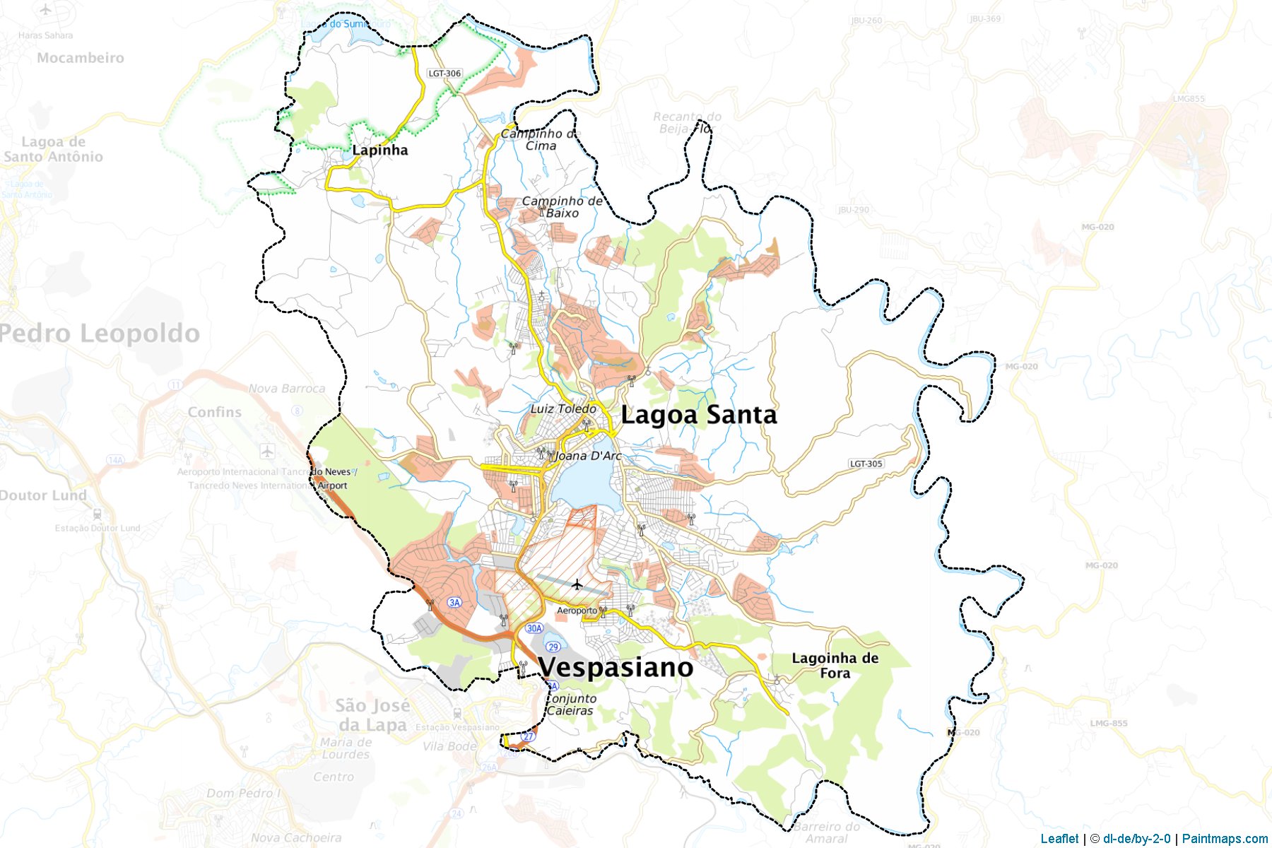 Lagoa Santa (Minas Gerais) Haritası Örnekleri-1