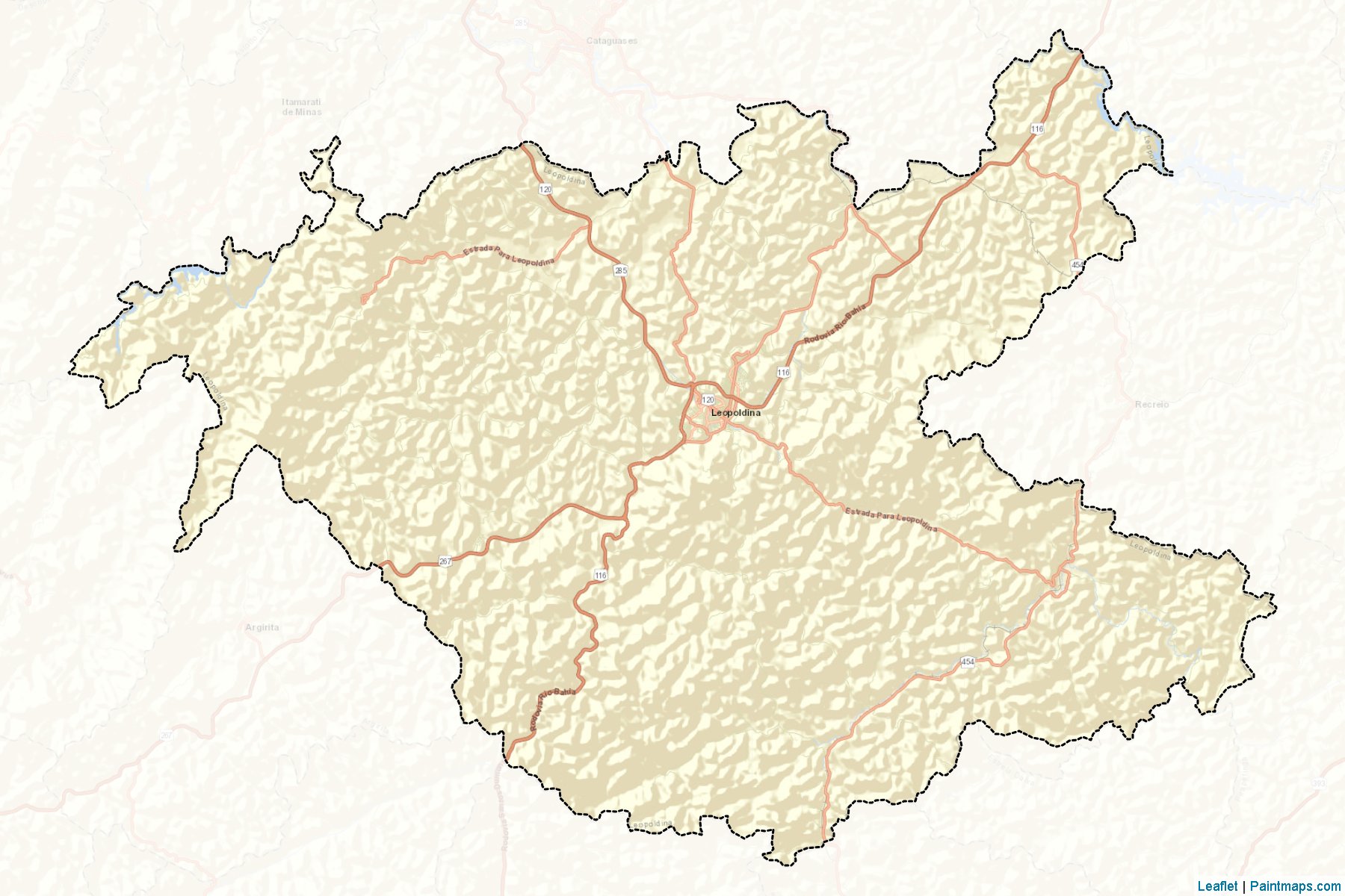 Leopoldina (Minas Gerais) Map Cropping Samples-2