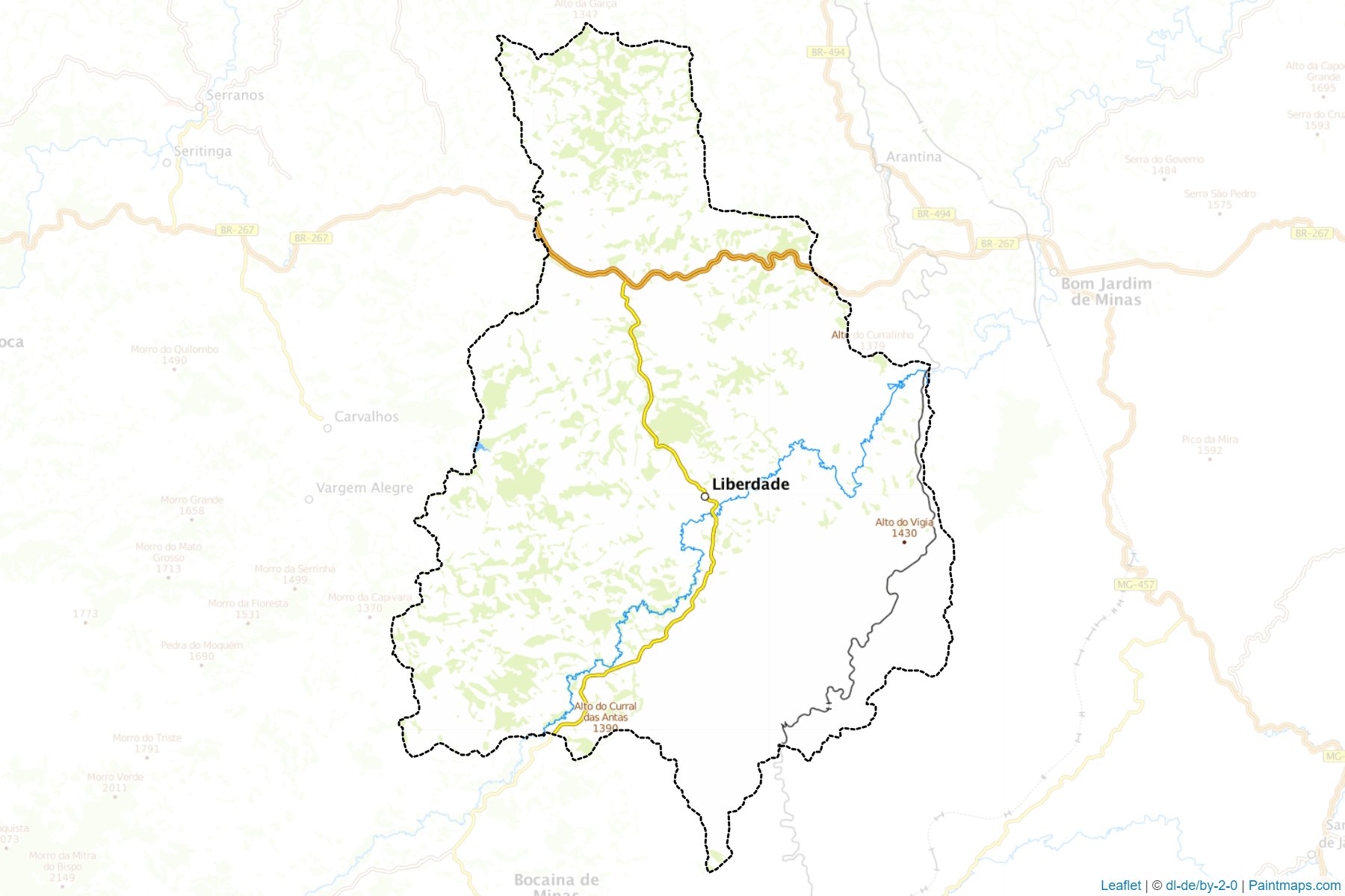 Liberdade (Minas Gerais) Map Cropping Samples-1