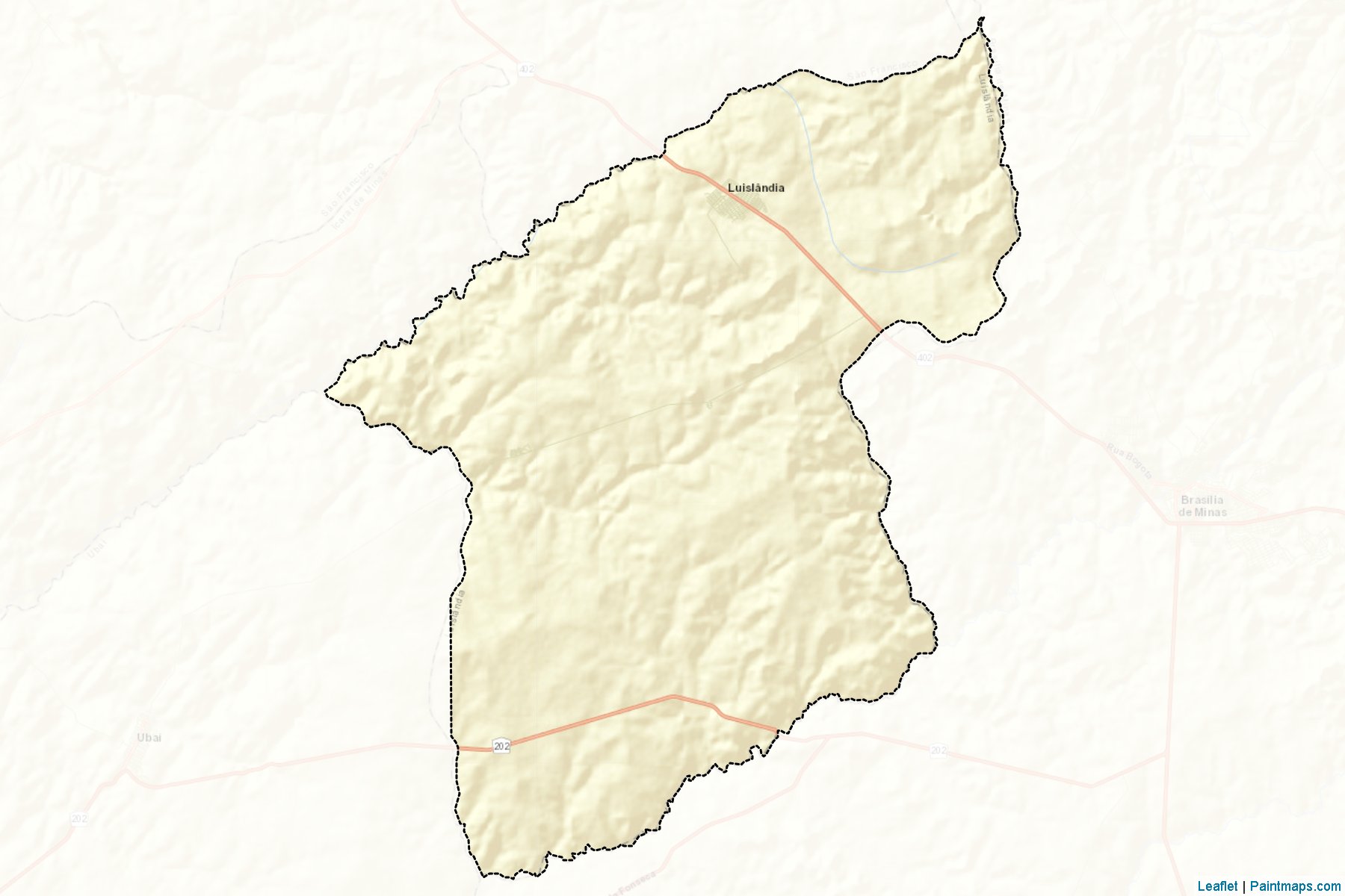 Luislandia (Minas Gerais) Map Cropping Samples-2