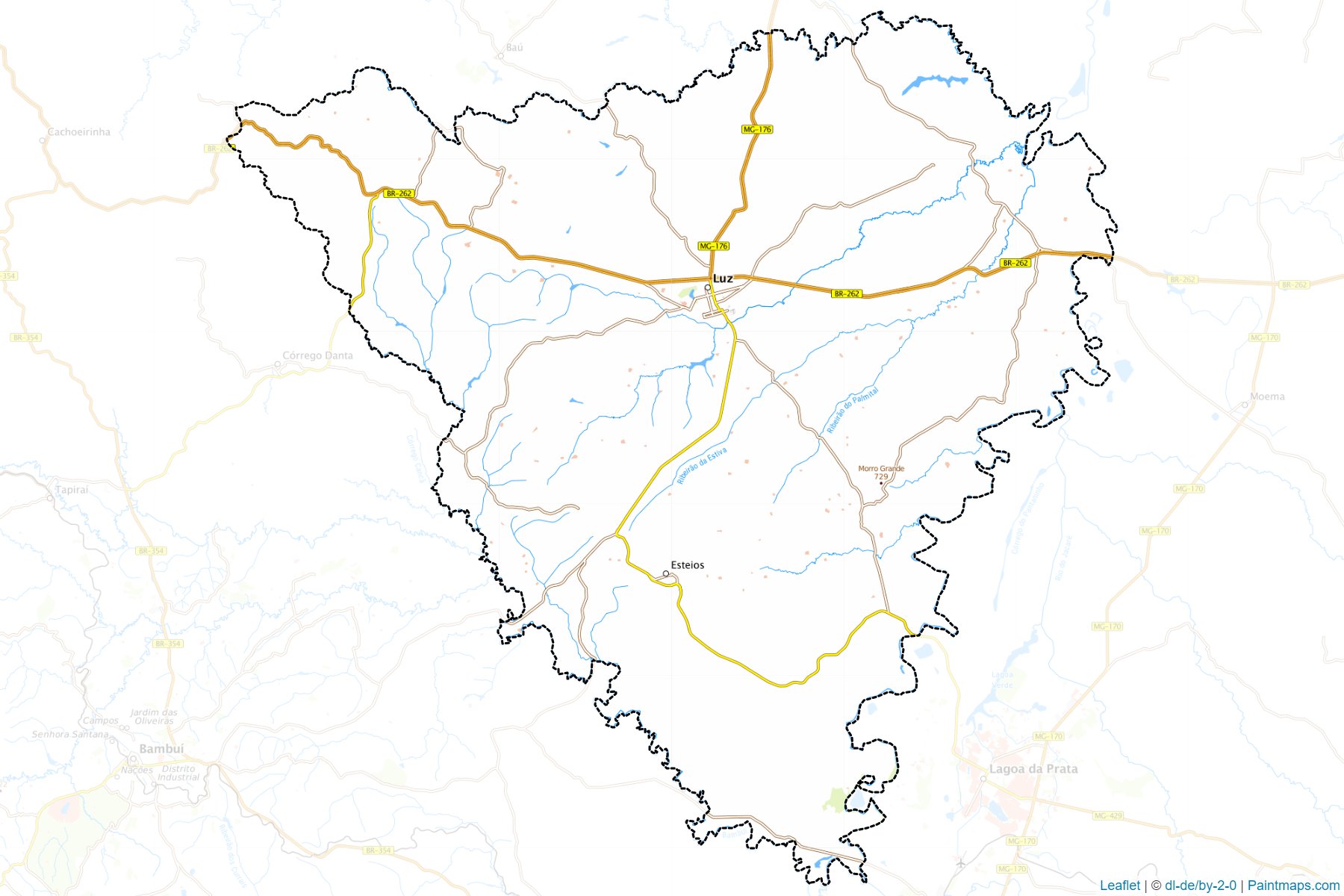 Luz (Minas Gerais) Map Cropping Samples-1