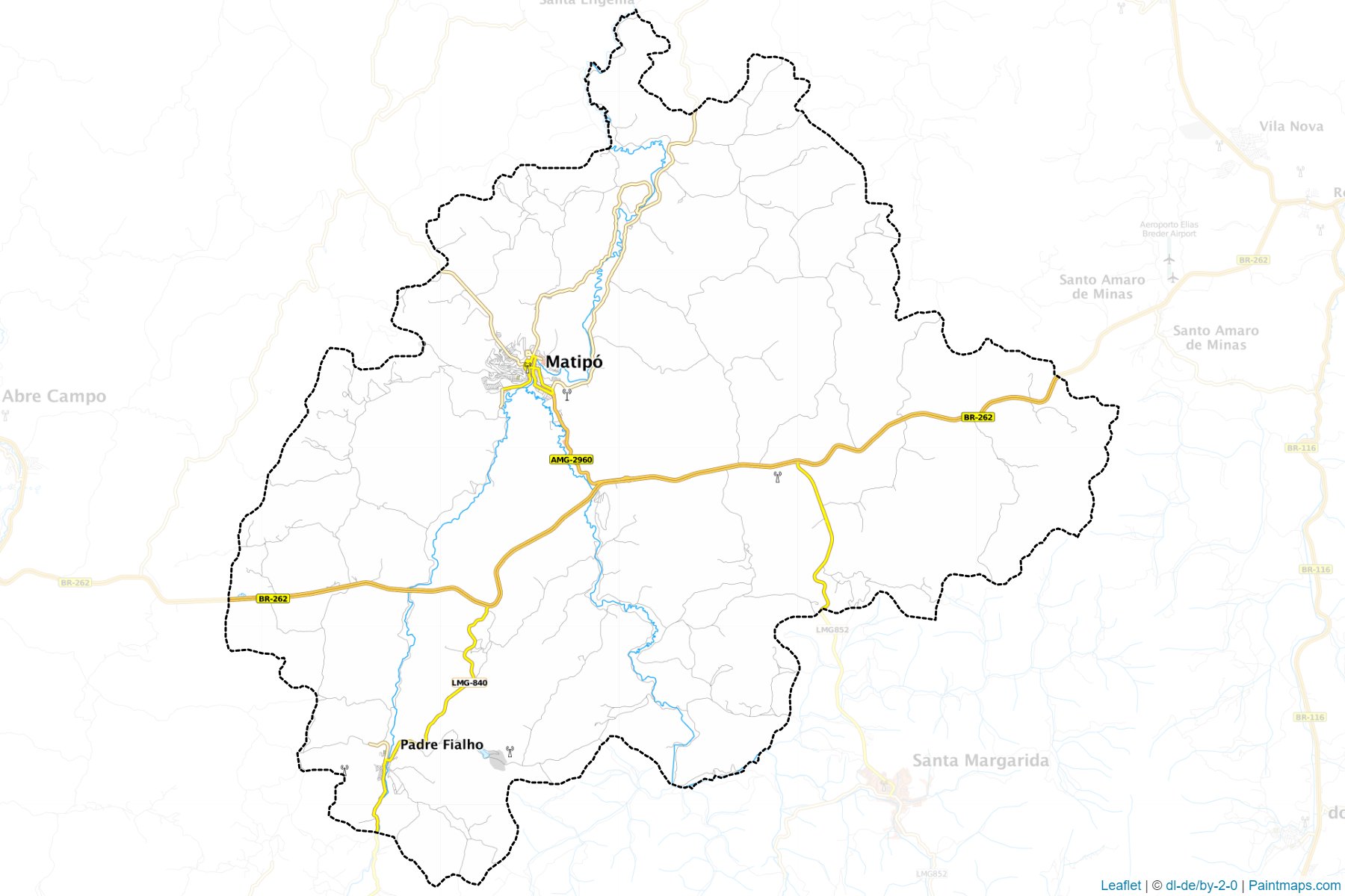 Matipo (Minas Gerais) Haritası Örnekleri-1