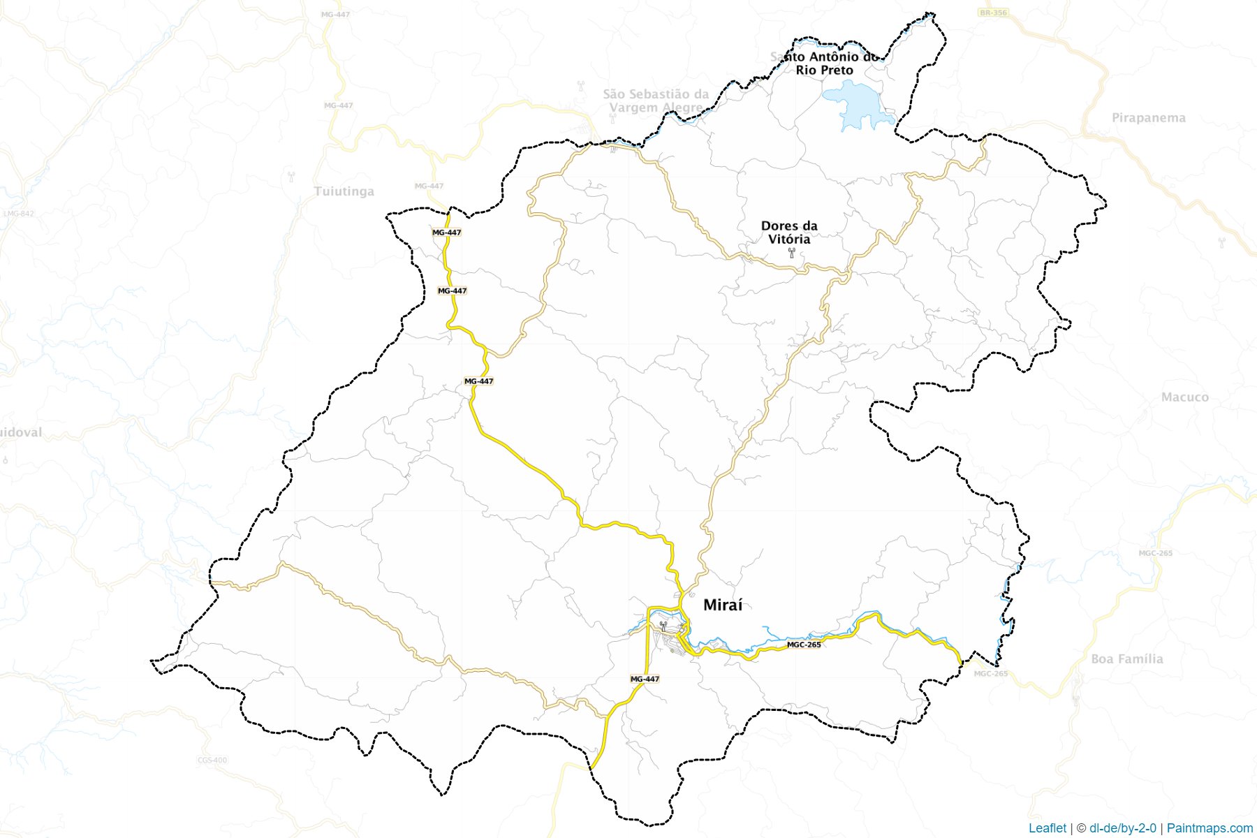 Muestras de recorte de mapas Mirai (Minas Gerais)-1