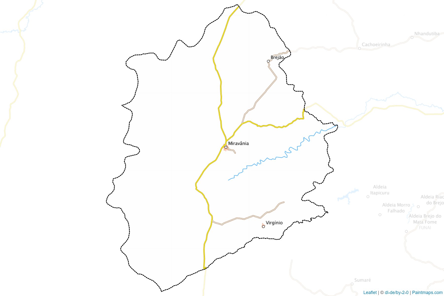 Muestras de recorte de mapas Miravania (Minas Gerais)-1