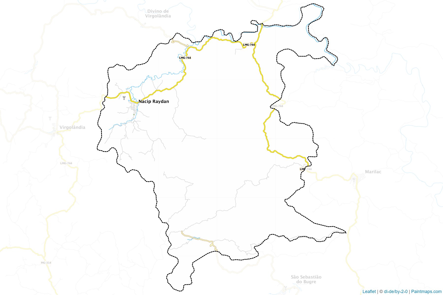 Muestras de recorte de mapas Nacip Raydan (Minas Gerais)-1