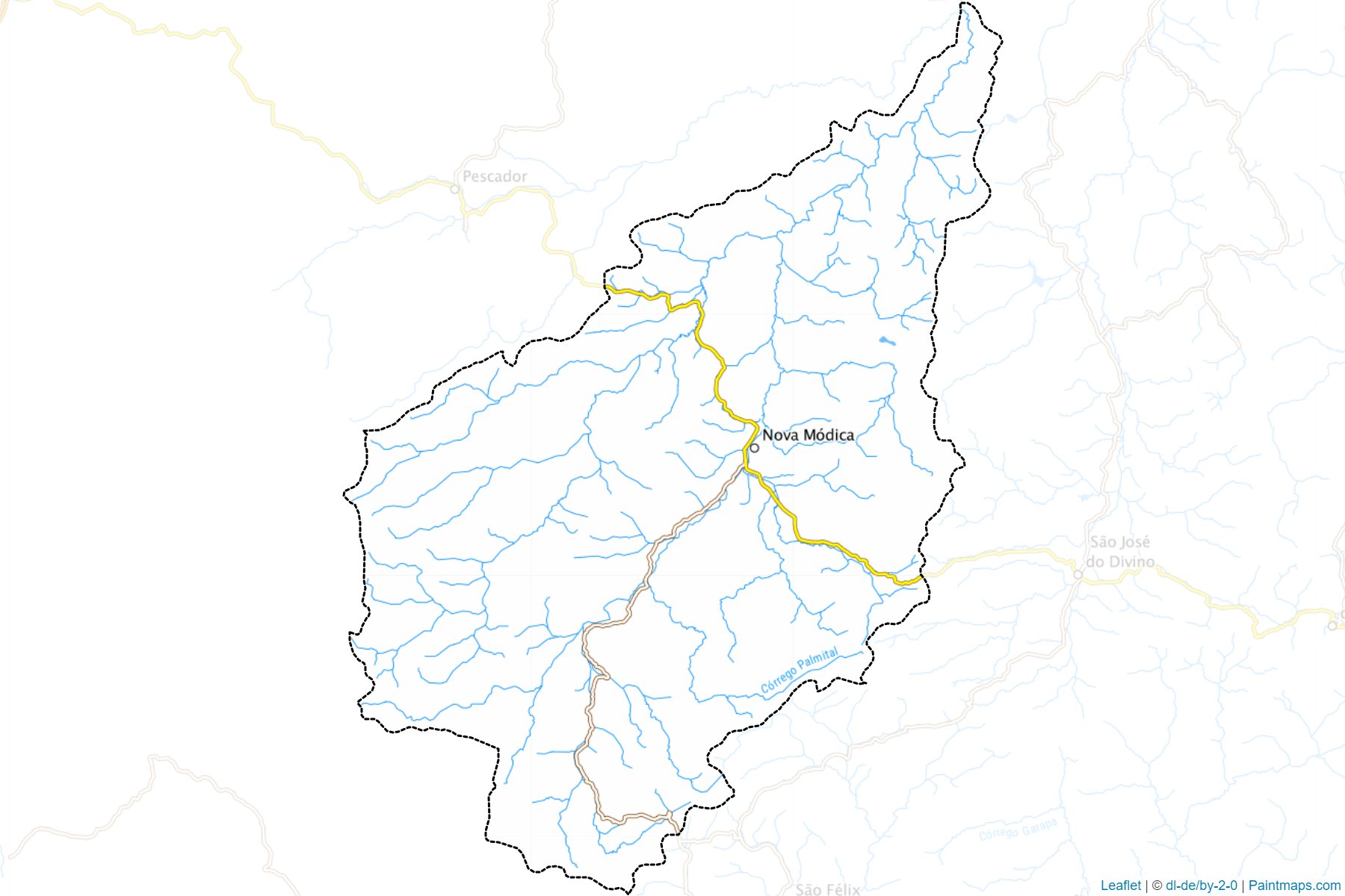 Nova Modica (Minas Gerais) Map Cropping Samples-1