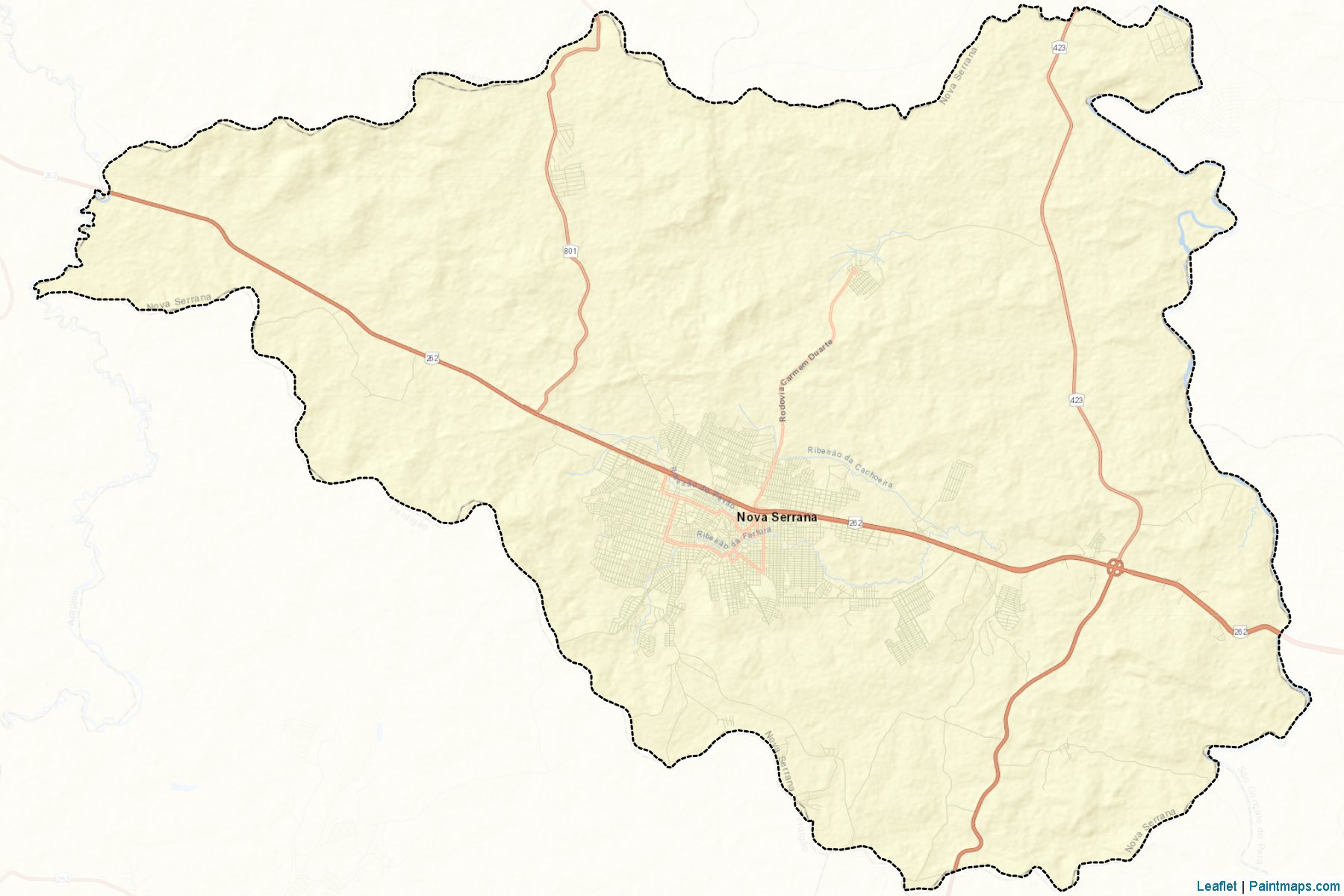 Nova Serrana (Minas Gerais) Map Cropping Samples-2