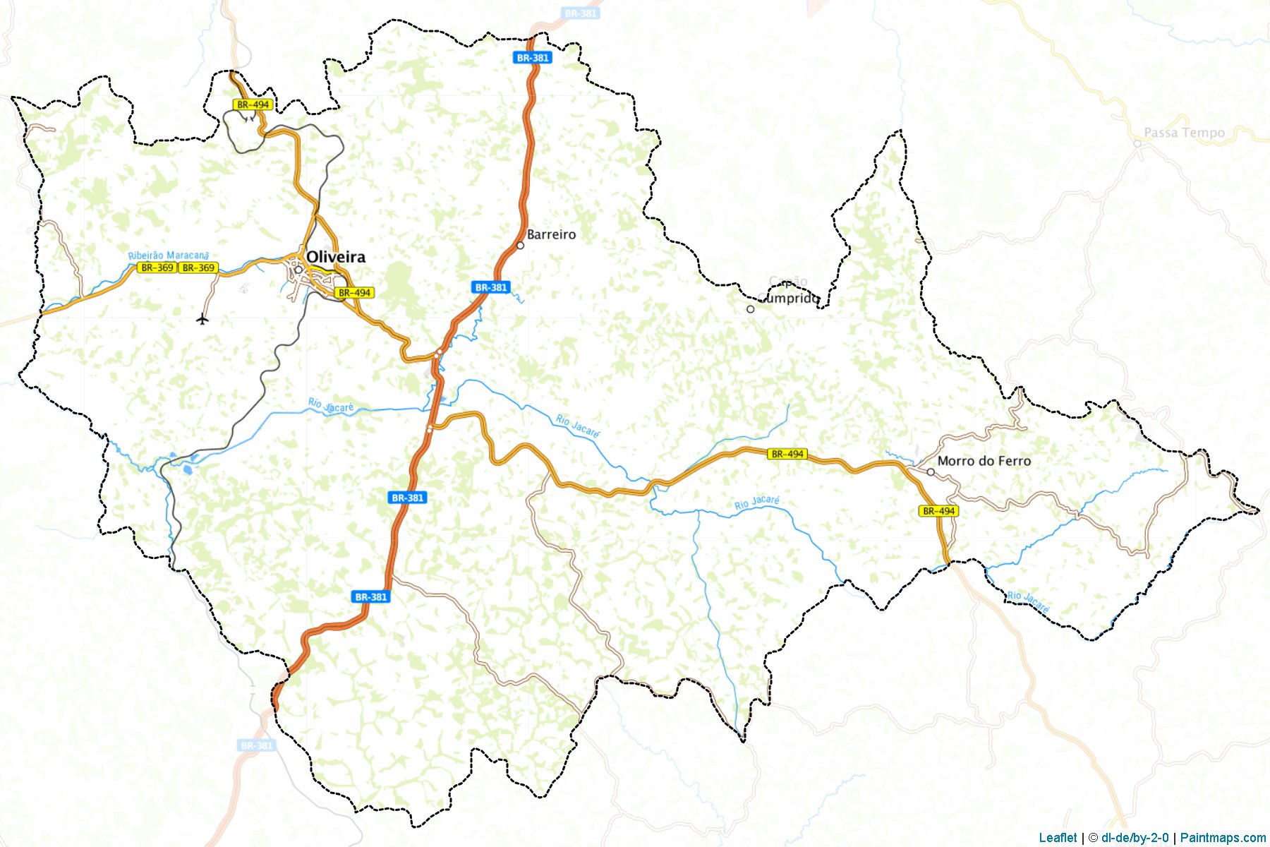 Oliveira (Minas Gerais) Map Cropping Samples-1