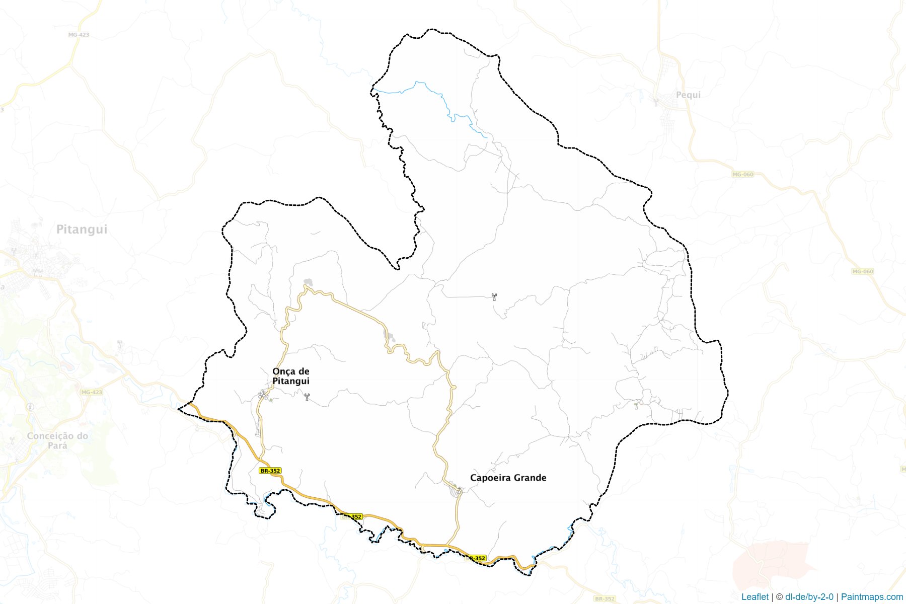 Onca de Pitangui (Minas Gerais) Map Cropping Samples-1