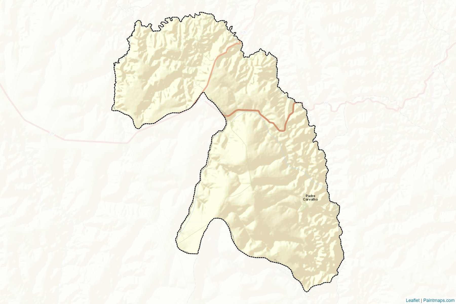 Padre Carvalho (Minas Gerais) Map Cropping Samples-2