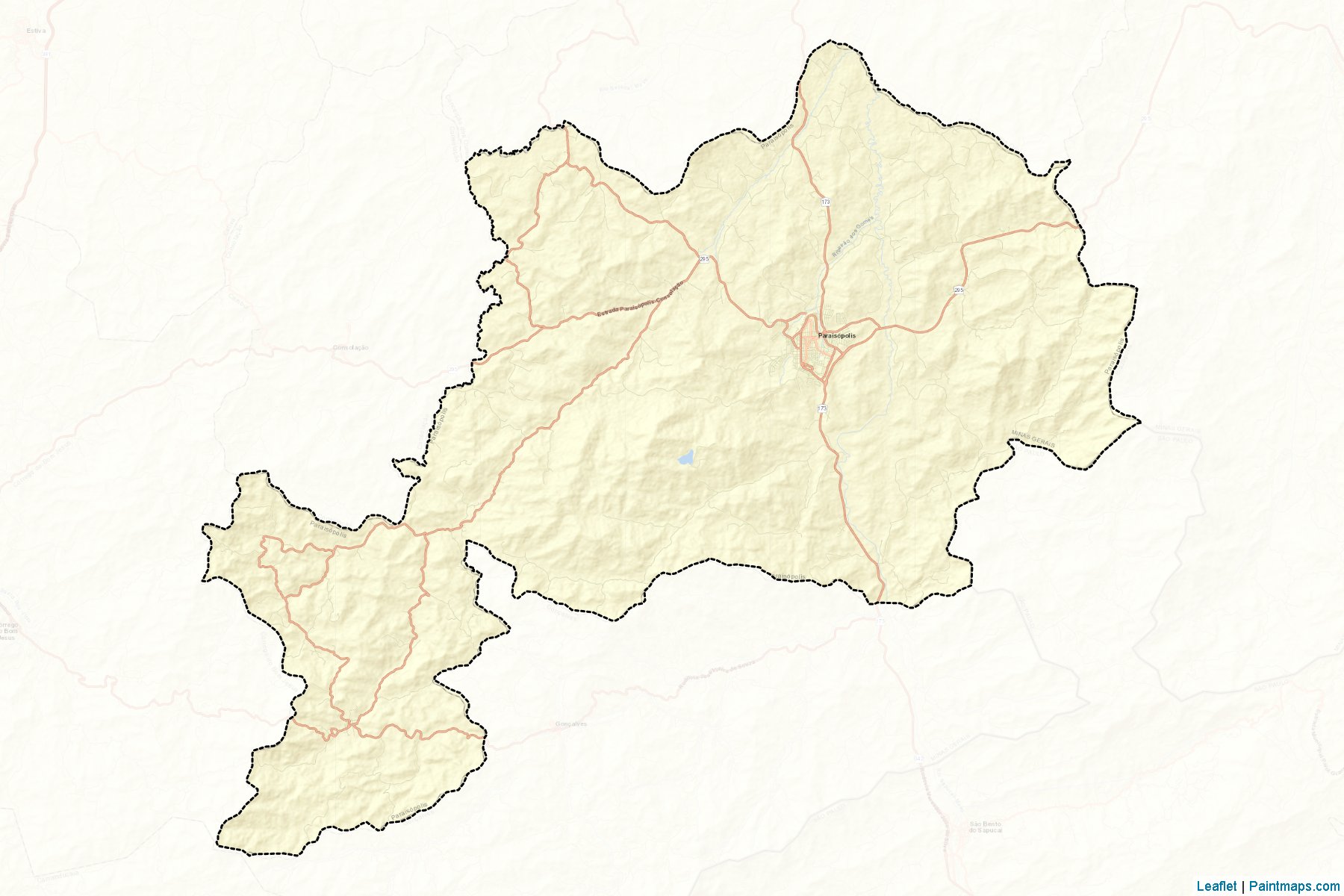 Paraisopolis (Minas Gerais) Map Cropping Samples-2