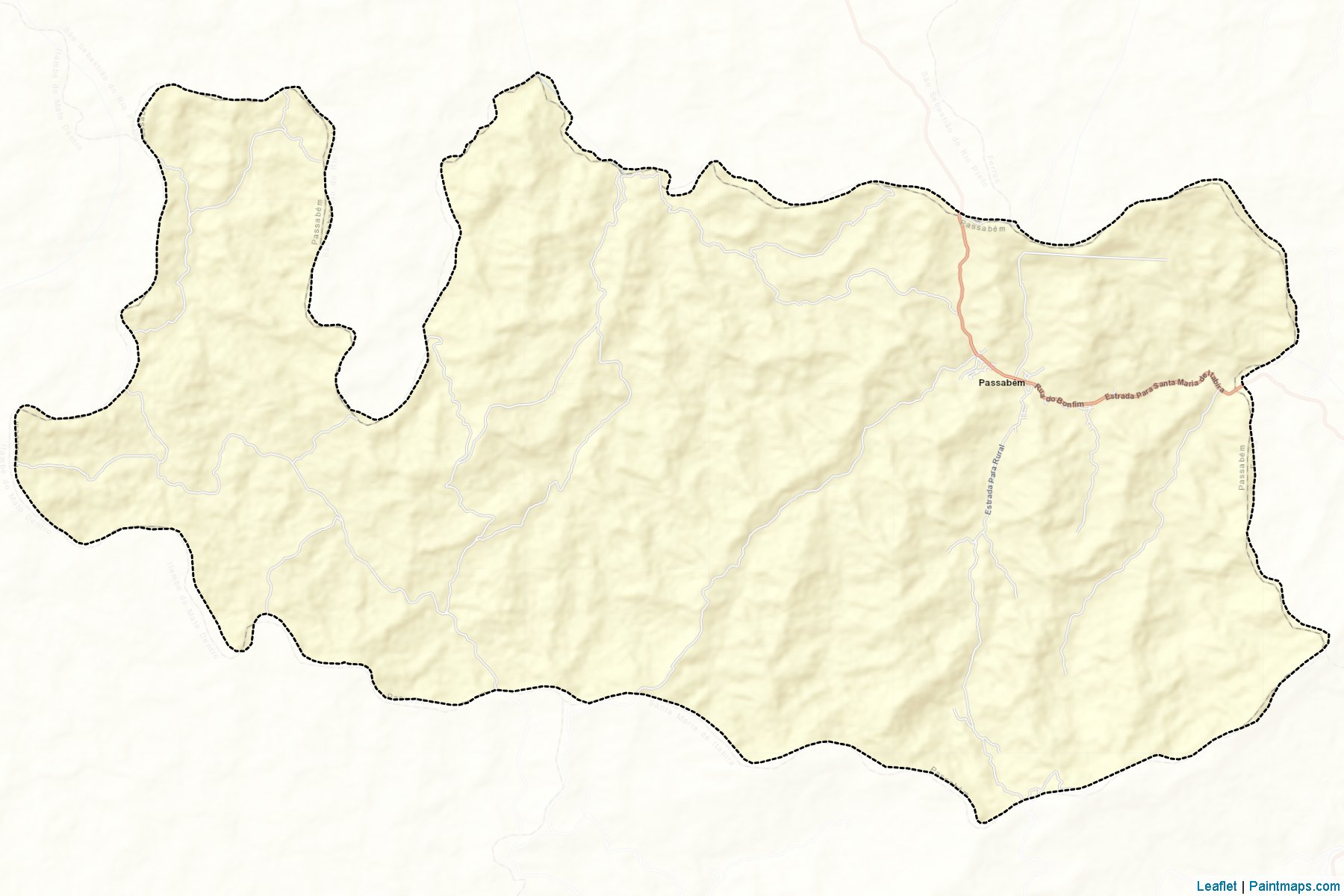 Muestras de recorte de mapas Passabem (Minas Gerais)-2