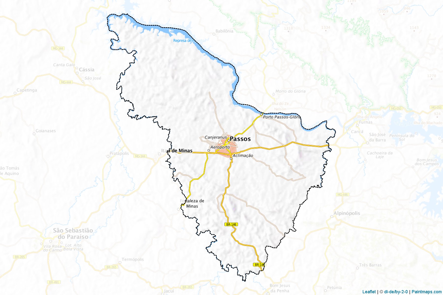 Passos (Minas Gerais) Haritası Örnekleri-1