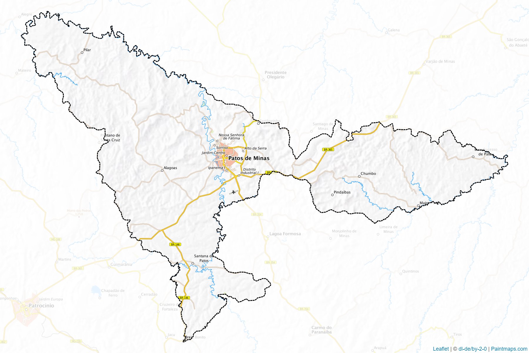 Patos de Minas (Minas Gerais) Map Cropping Samples-1