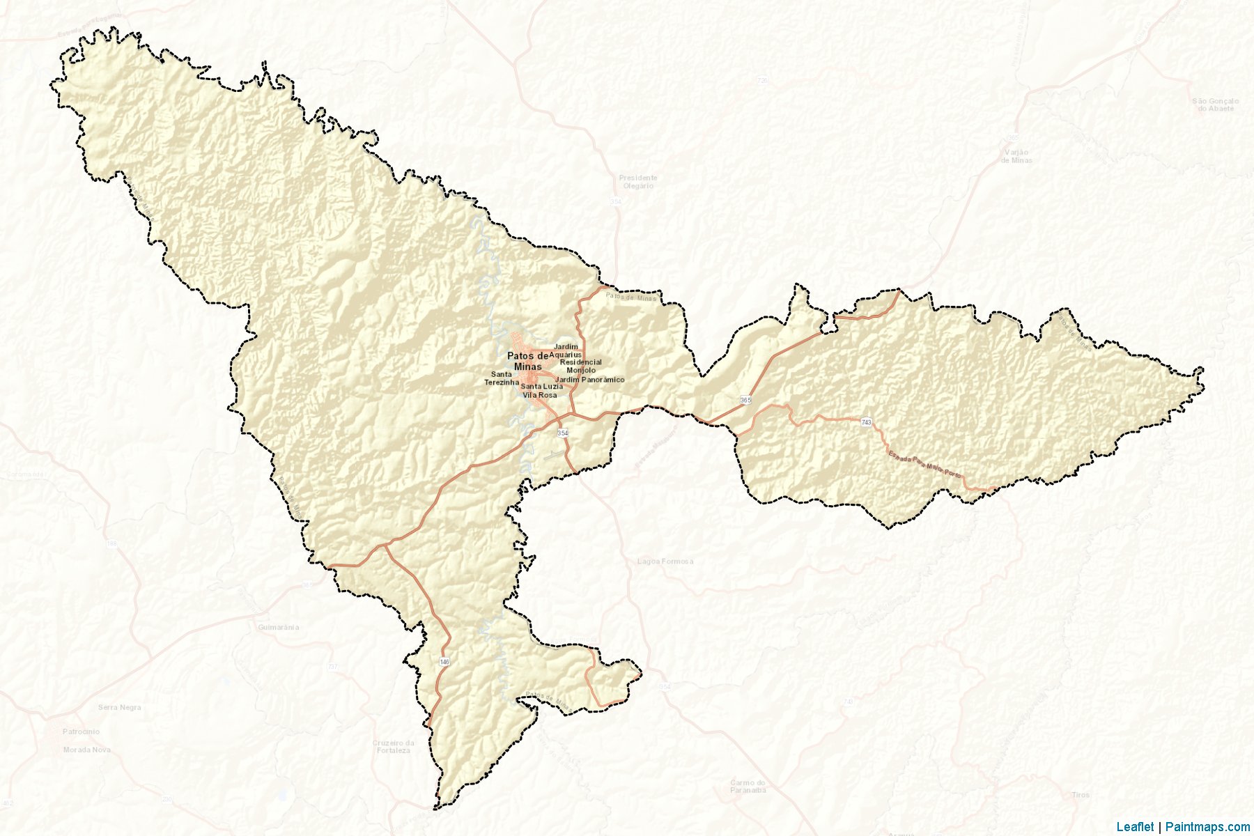 Patos de Minas (Minas Gerais) Map Cropping Samples-2