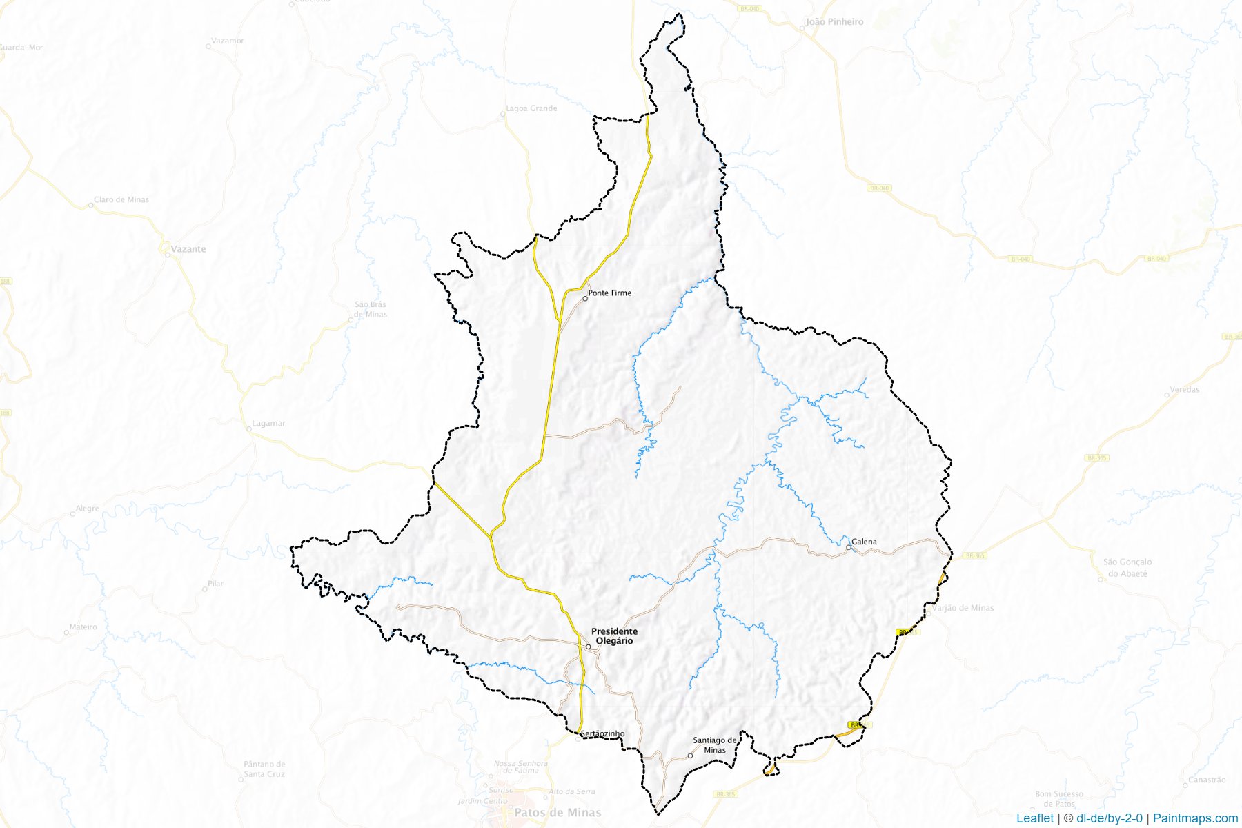 Presidente Olegario (Minas Gerais) Map Cropping Samples-1