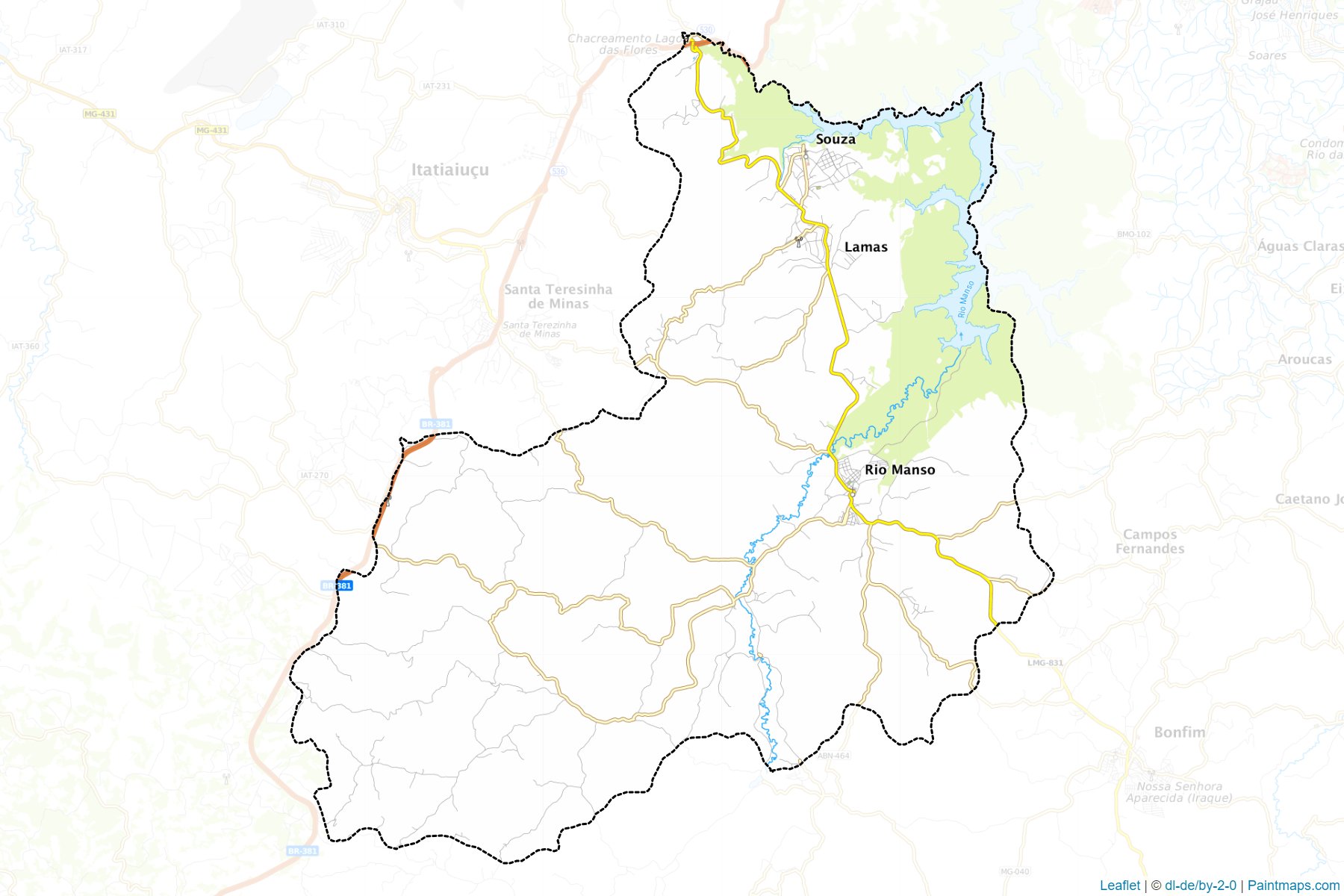 Rio Manso (Minas Gerais) Map Cropping Samples-1