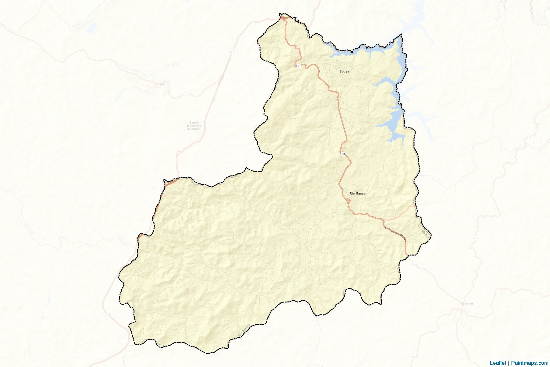 Rio Manso (Minas Gerais) Map Cropping Samples-2