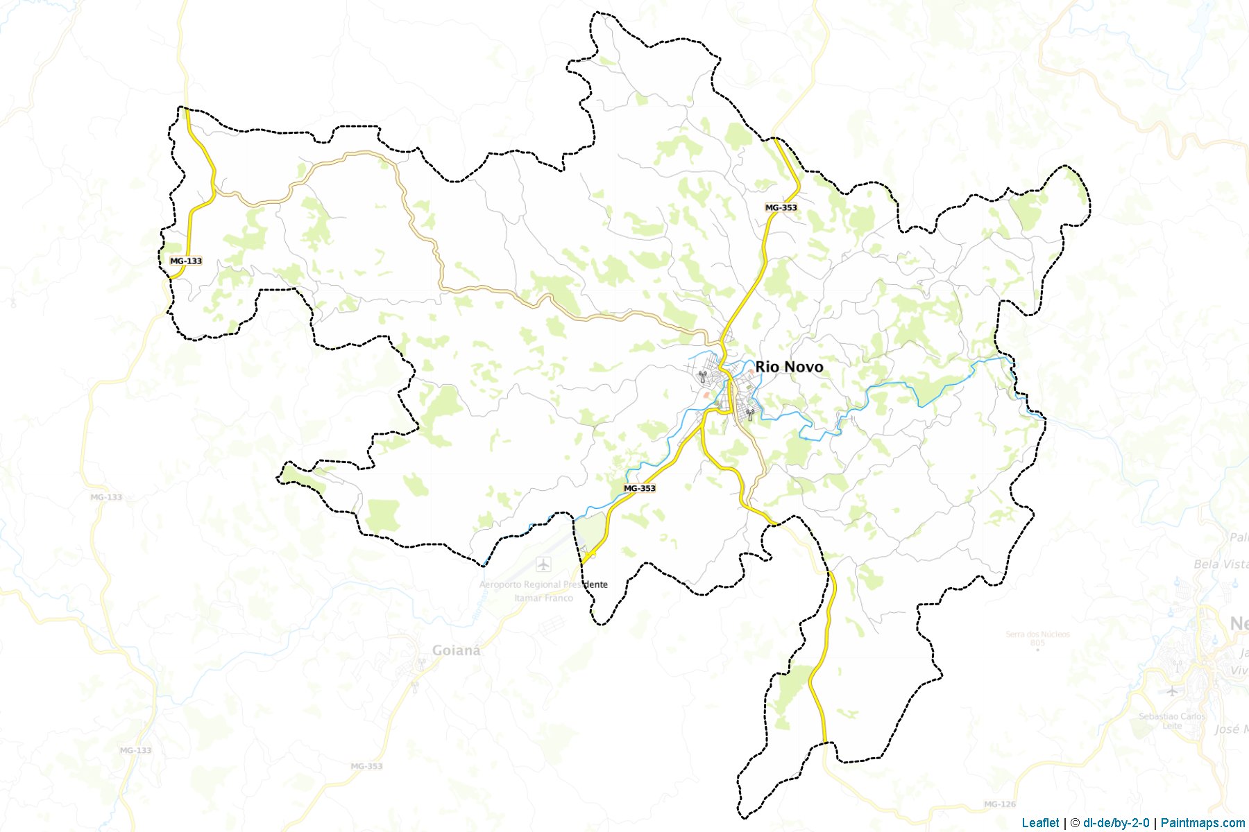 Rio Novo (Minas Gerais) Haritası Örnekleri-1