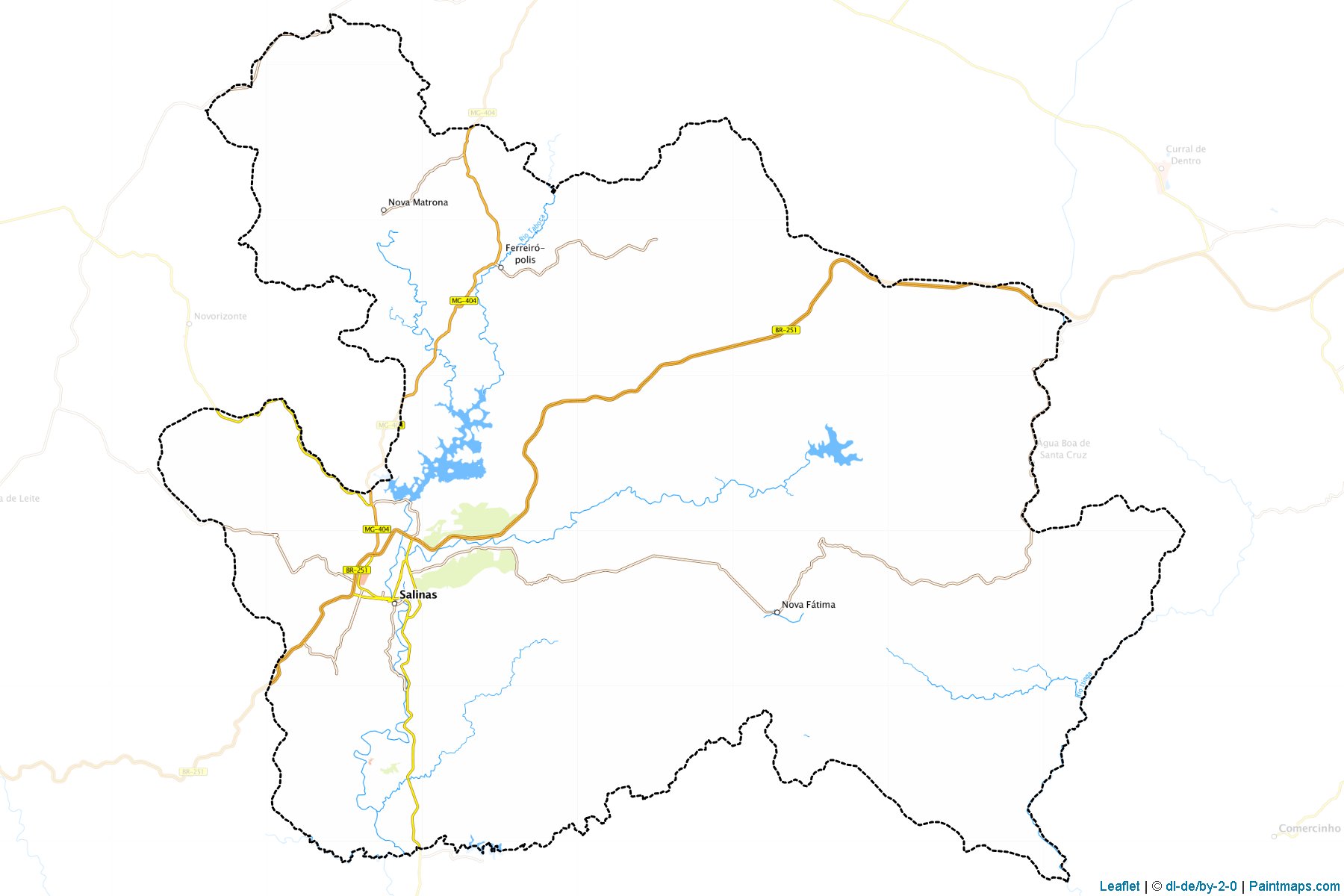 Salinas (Minas Gerais) Haritası Örnekleri-1