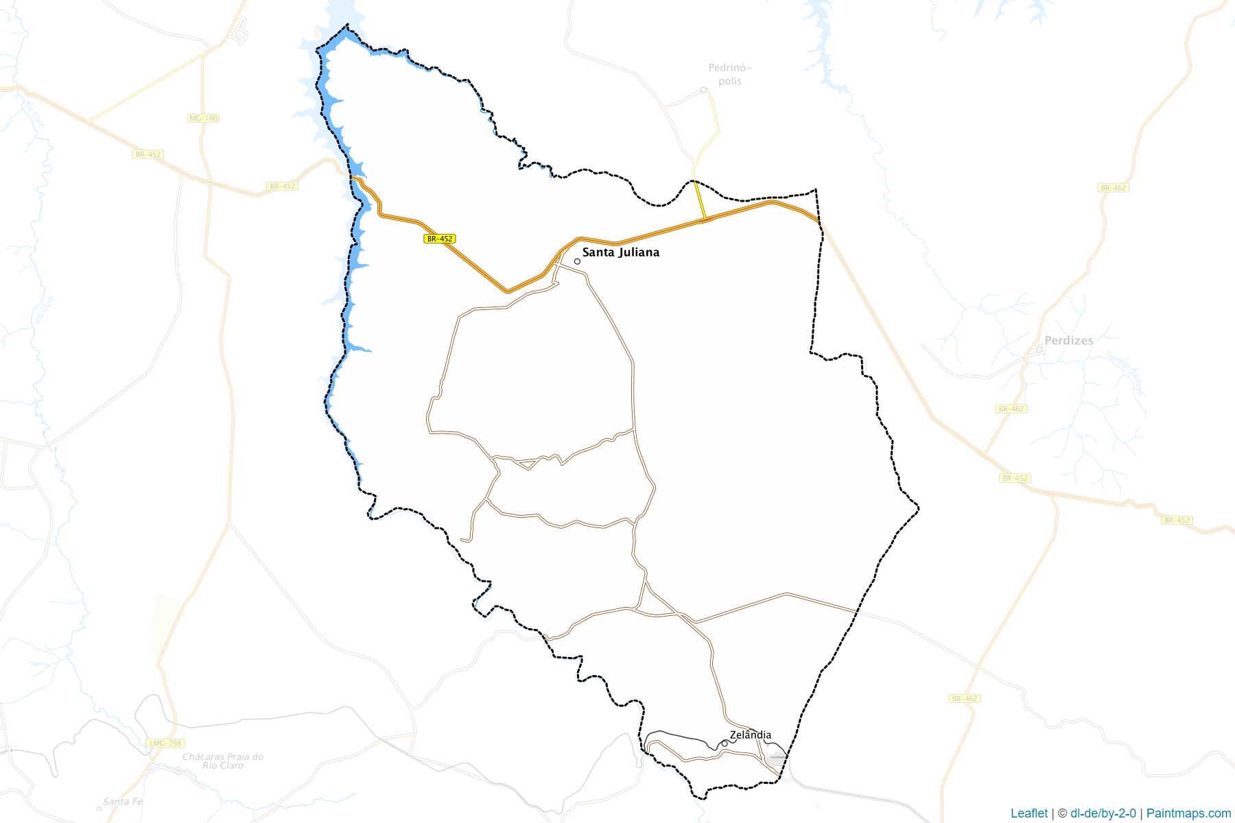 Santa Juliana (Minas Gerais) Haritası Örnekleri-1