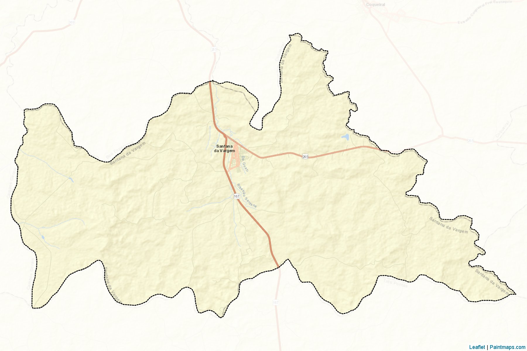 Santana da Vargem (Minas Gerais) Map Cropping Samples-2