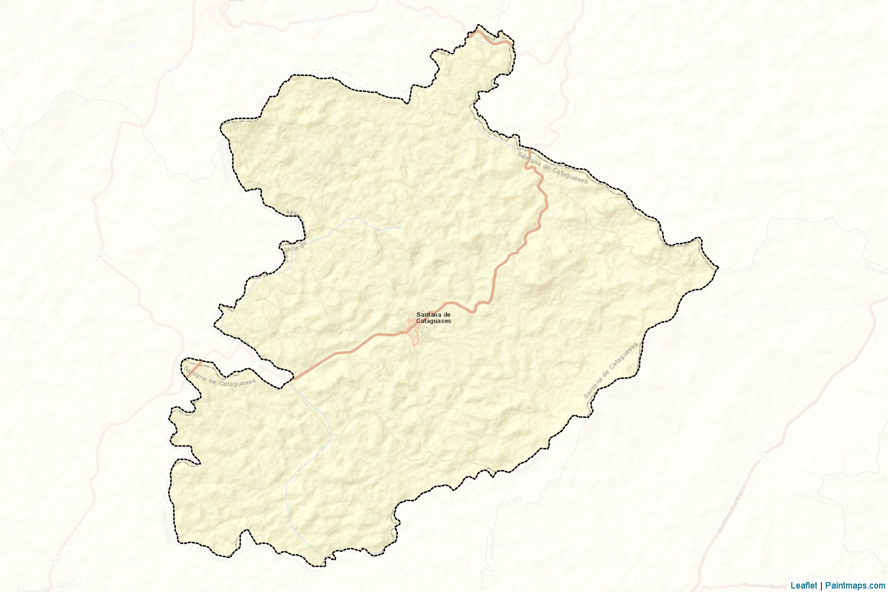 Santana de Cataguases (Minas Gerais) Map Cropping Samples-2