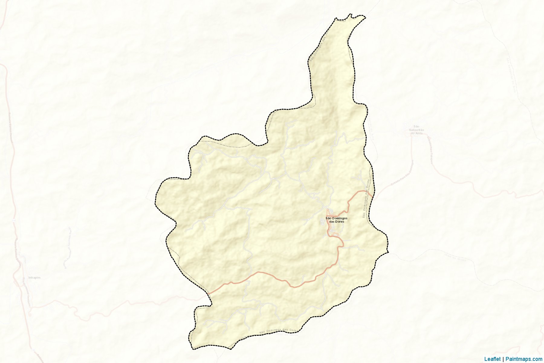 Muestras de recorte de mapas Sao Domingos das Dores (Minas Gerais)-2